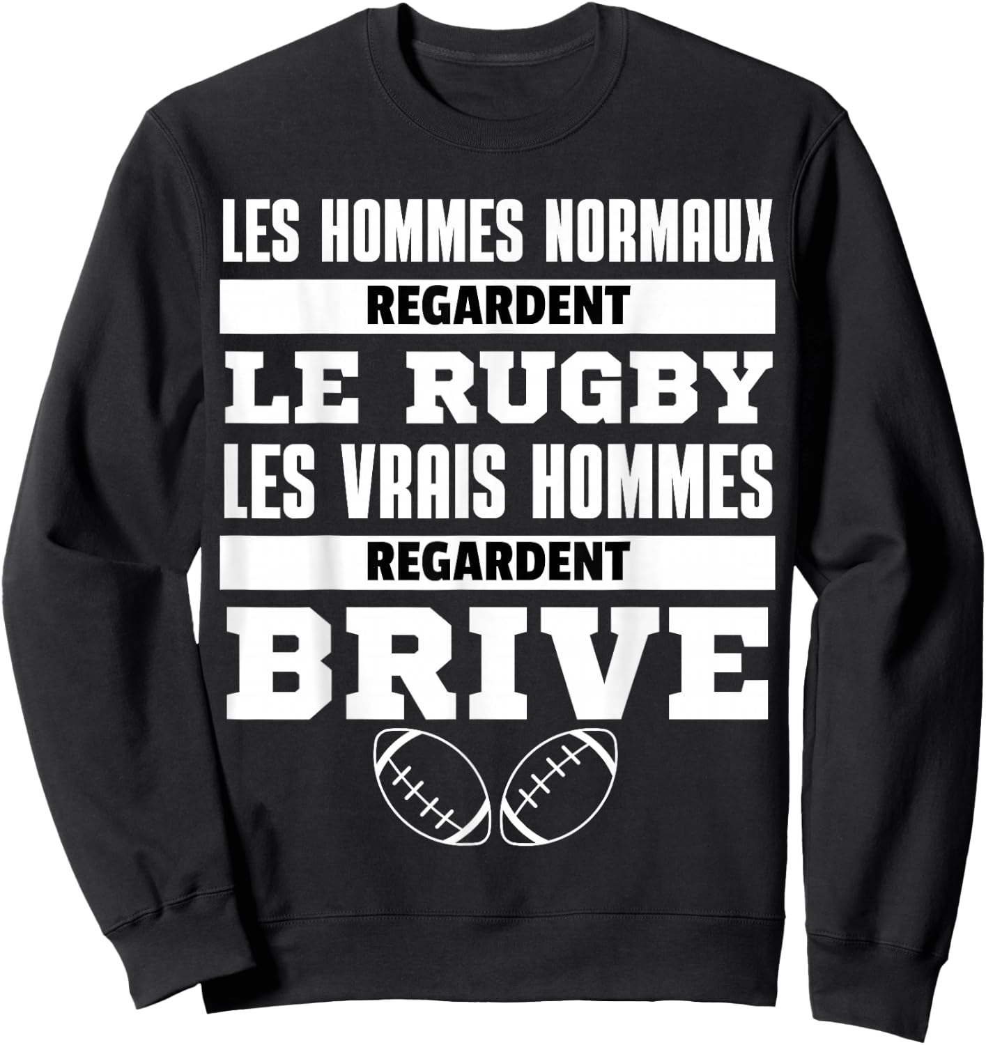 Supporter Rugby Brive Gift Humour Sweatshirt - Sweatshirt | Black