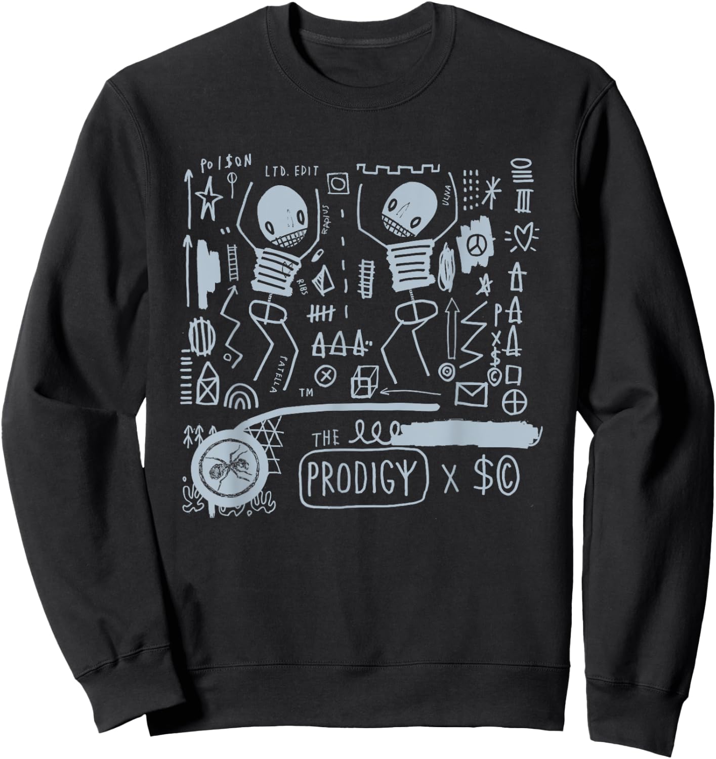 The Prodigy X Skeleton Cardboard Sweatshirt - Sweatshirt | Black
