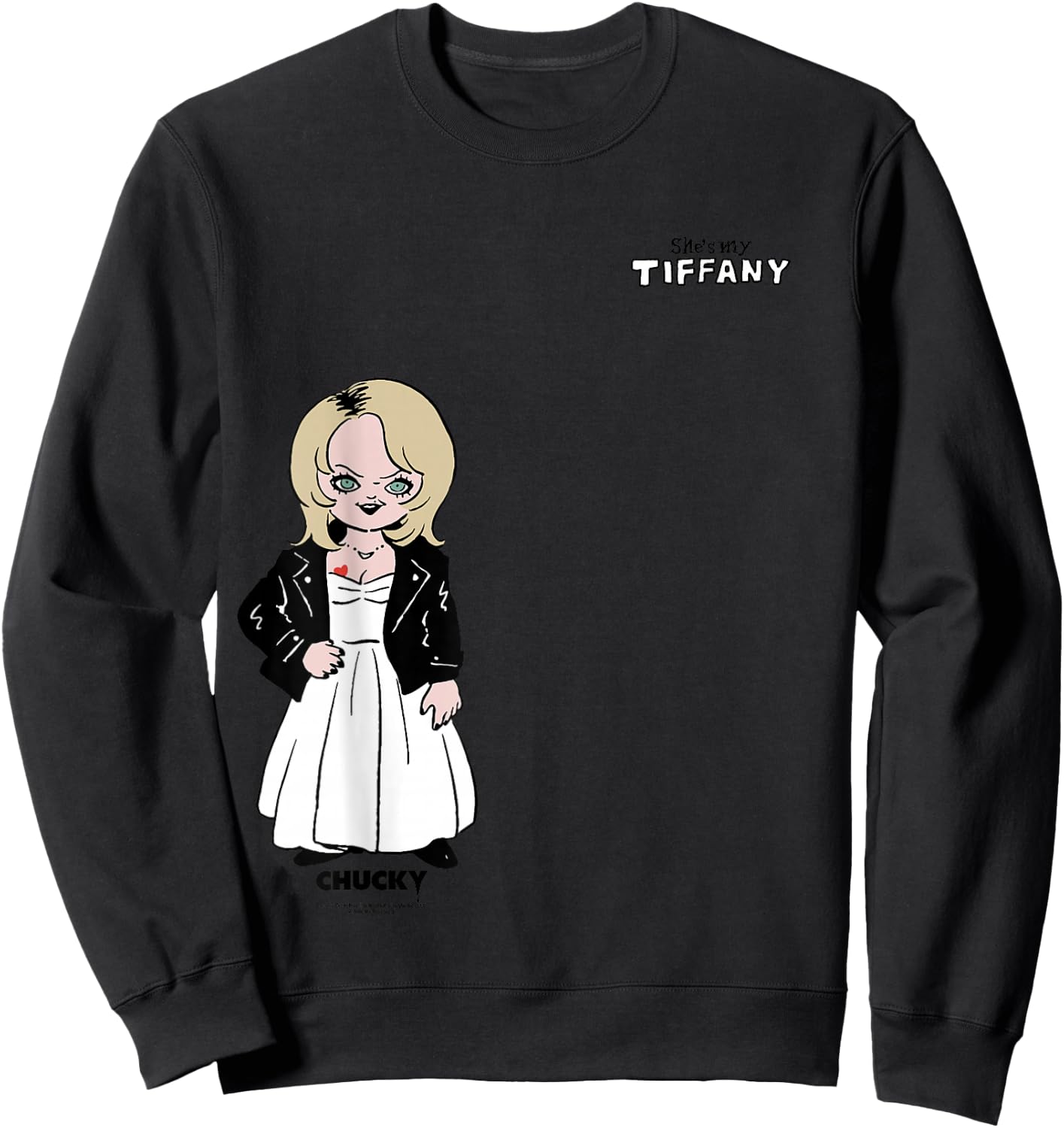 Chucky She's My Tiffany Couple Sweatshirt - Sweatshirt | Black