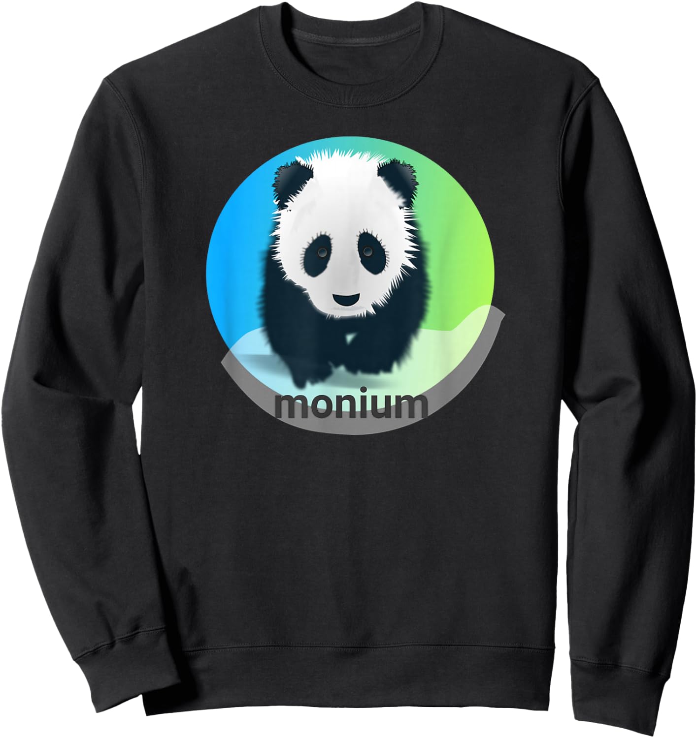 Funny Panda Monium is Pandemonium Sweatshirt - Sweatshirt | Black