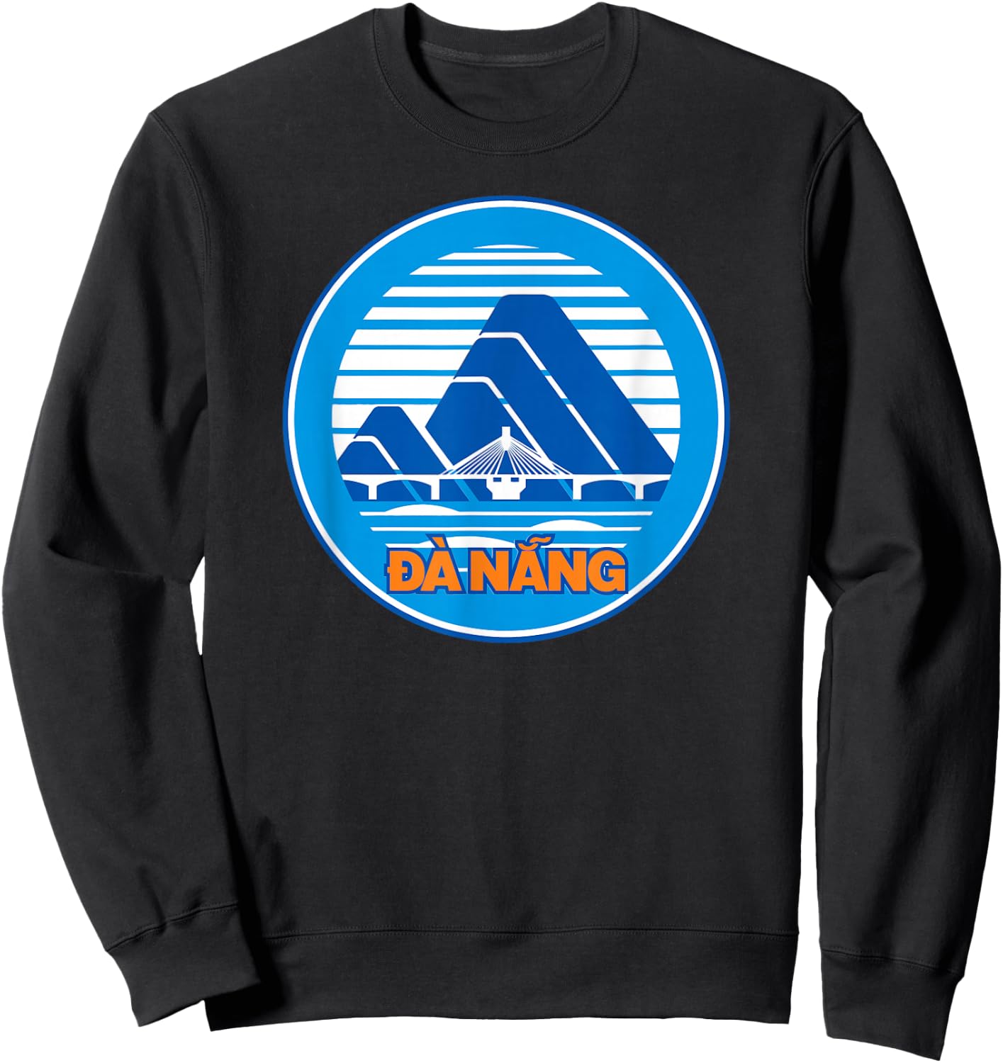 DA Nang DANANG Vietnam City Emblem Seal Sweatshirt - Sweatshirt | Black
