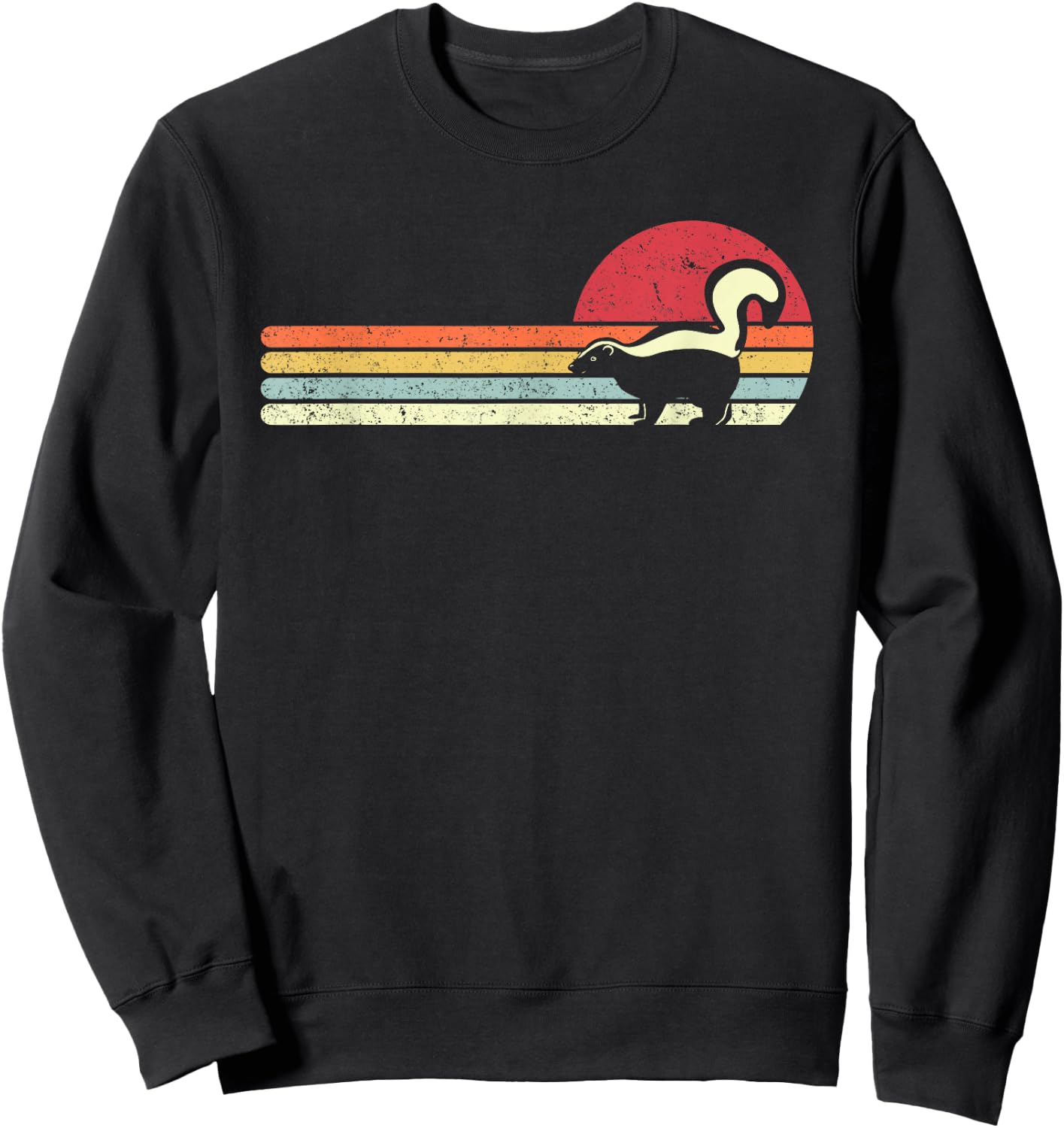 Skunk Shirt Vintage Sweatshirt - Sweatshirt | Black
