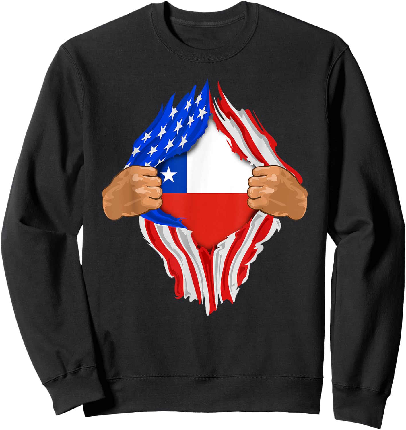 Chilean Blood Inside Me | Chile Flag Gift Sweatshirt - Sweatshirt | Black