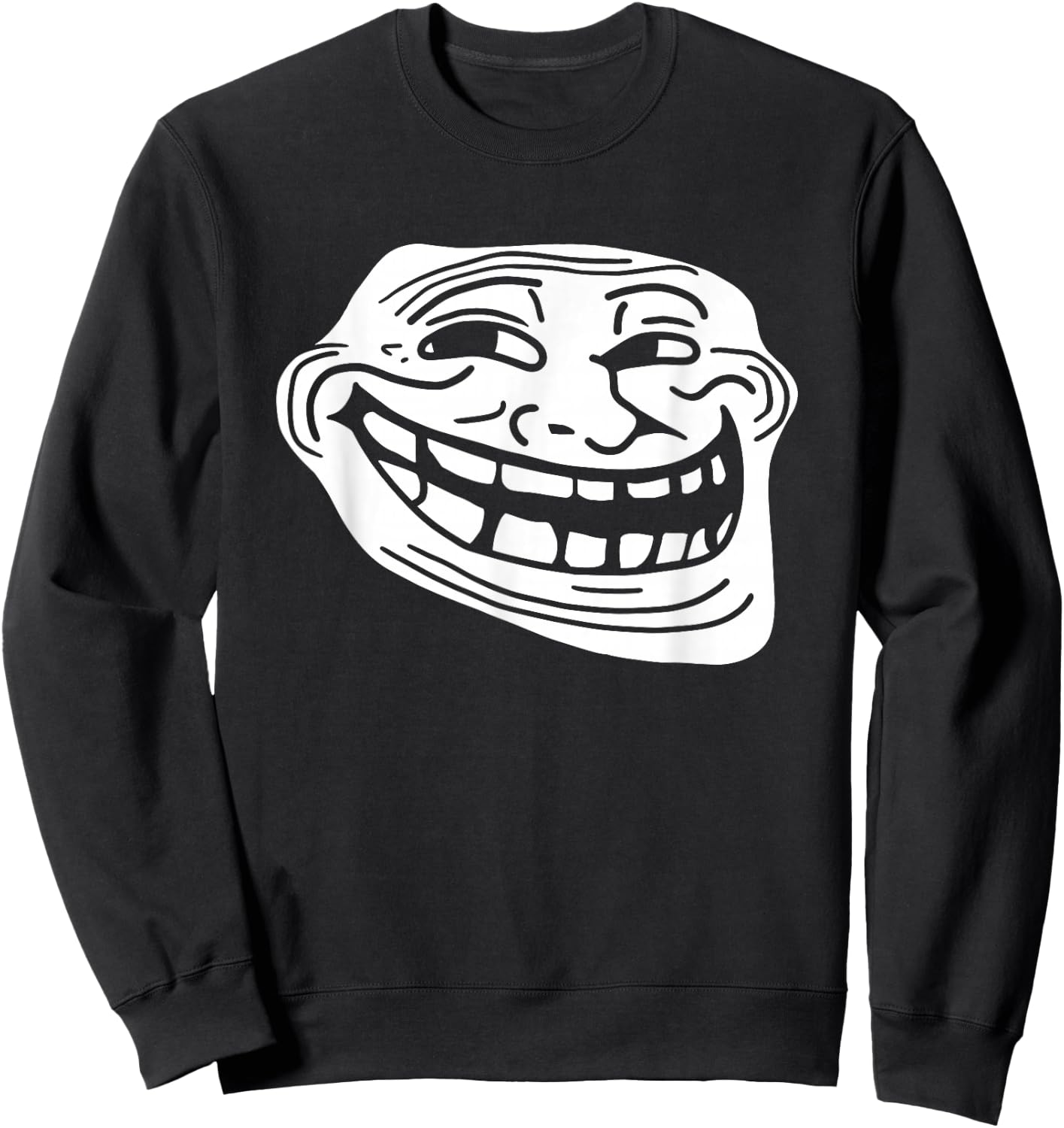 Troll Face Dank Meme Co. : Cartoon Meme , , Schwarz, S Sweatshirt - Sweatshirt | Black