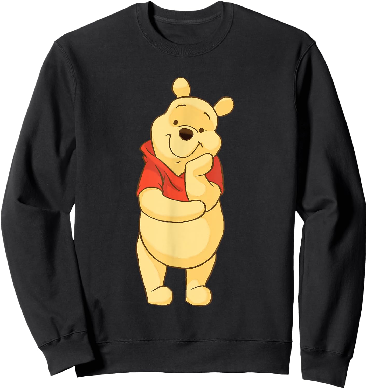 Winnie the Pooh Cute , black Sweatshirt - Sweatshirt | Black