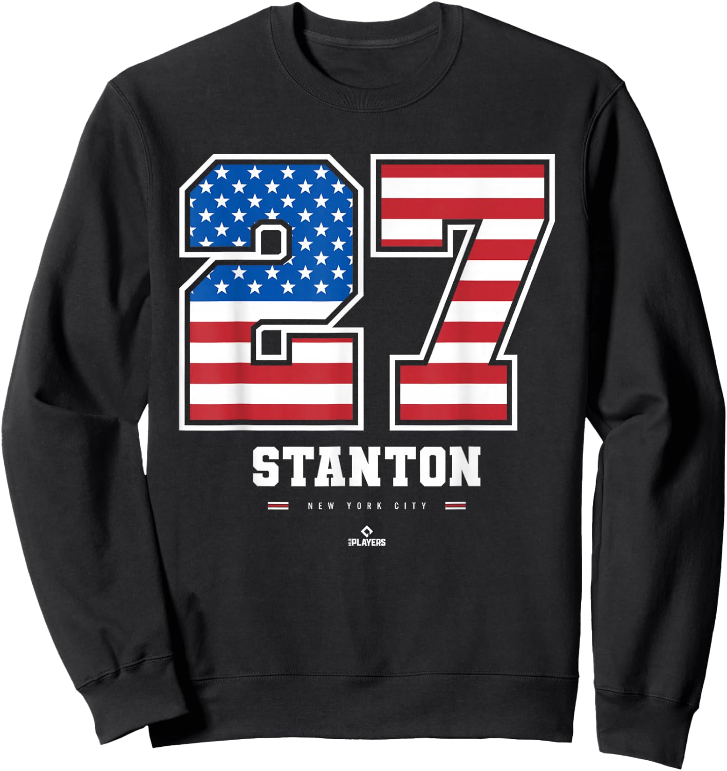 Giancarlo Stanton - US Flag Number Sweatshirt - Sweatshirt | Black