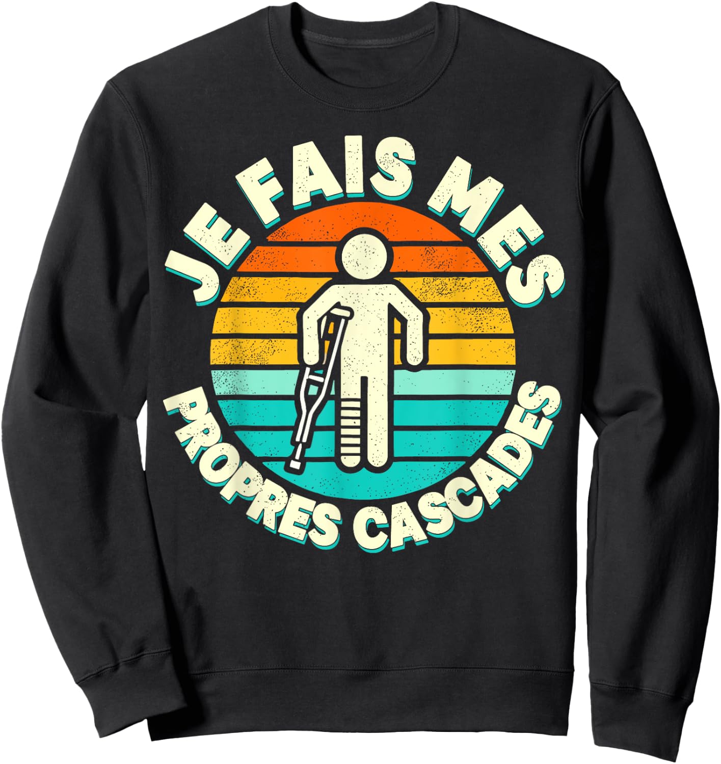 Je Fais Mes Opres Waterfalls Gift Get Well Well , Black, S Sweatshirt - Sweatshirt | Black