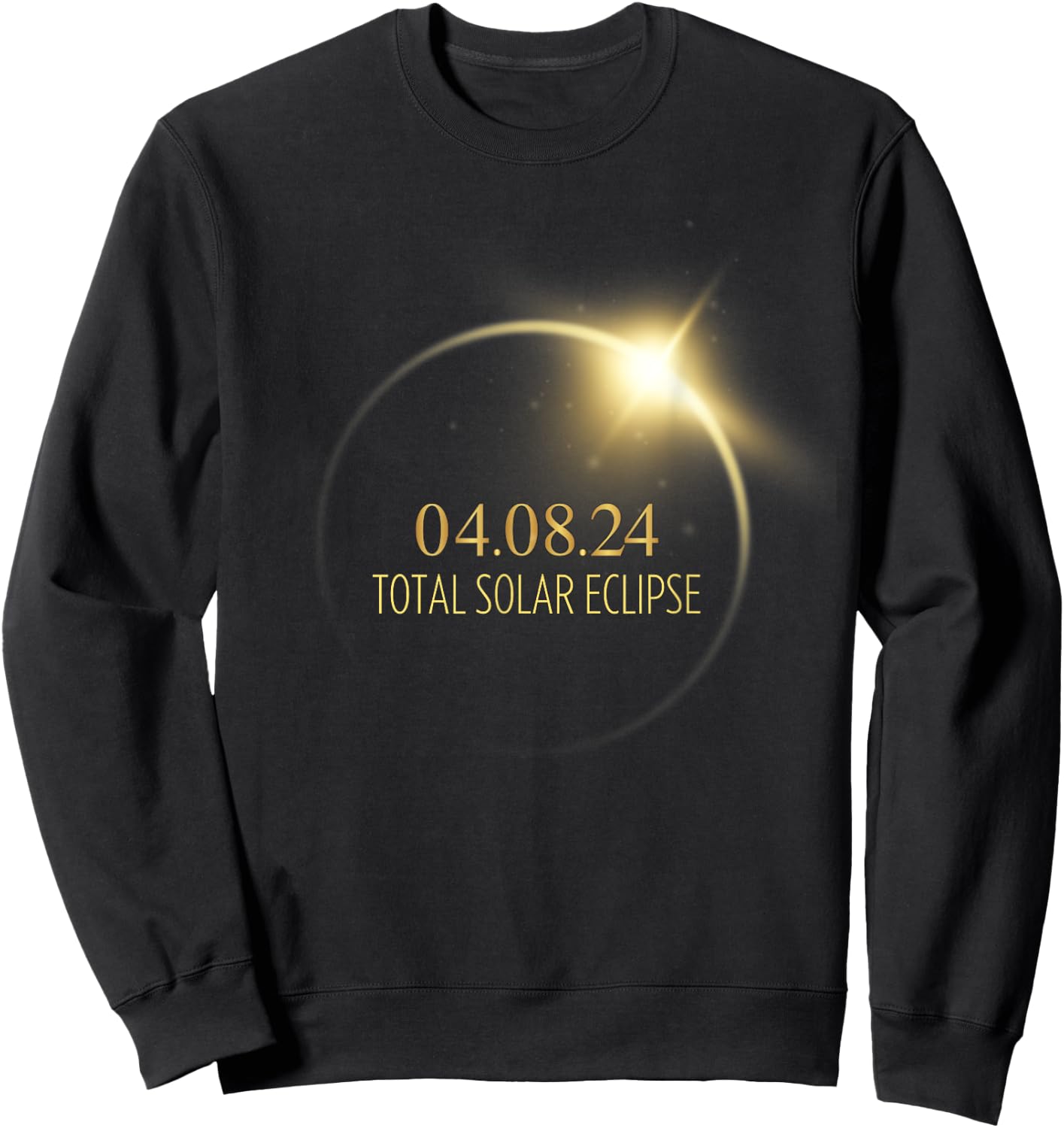 America Totality Solar Eclipse 2024 4.08.24 Accessories Sweatshirt - Sweatshirt | Black