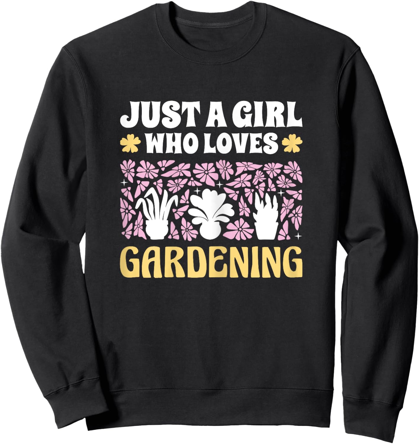 Just A Girl Who Loves Gardening Girls Gardening Sweatshirt - Sweatshirt | Black
