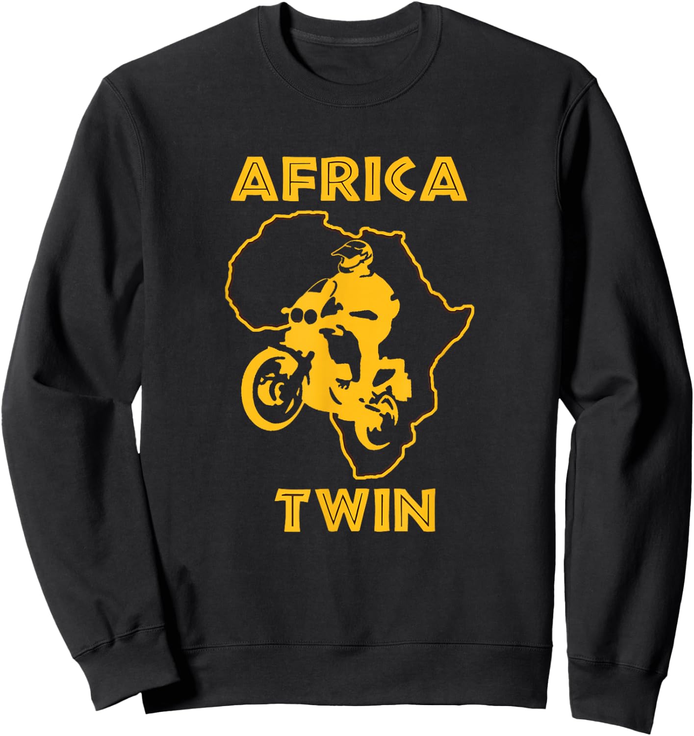 AFRICA TWIN Shirt. Motorcycle touring trail riding Sweatshirt - Sweatshirt | Black