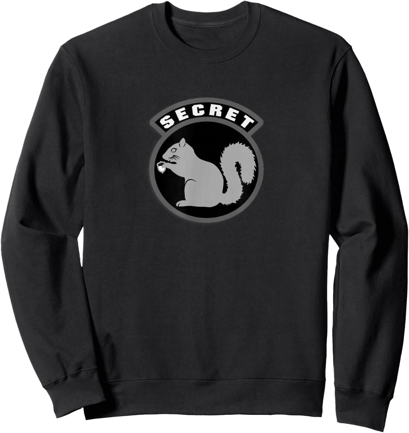 Secret Squirrel Military Intelligence USAF Patch Sweatshirt - Sweatshirt | Black