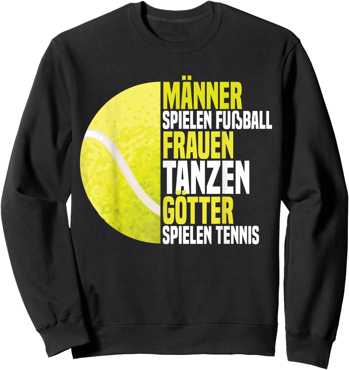 Lustiges Tennisplatz Tennisspieler Tennistrainer Sweatshirt - Sweatshirt | Black