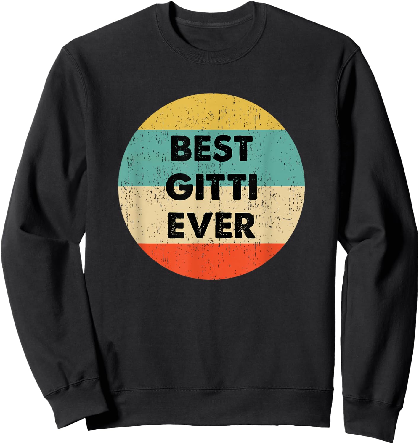 Gitti Vorname - Klassisch, Schwarz, , Kurzarm, , S (EU) Sweatshirt - Sweatshirt | Black