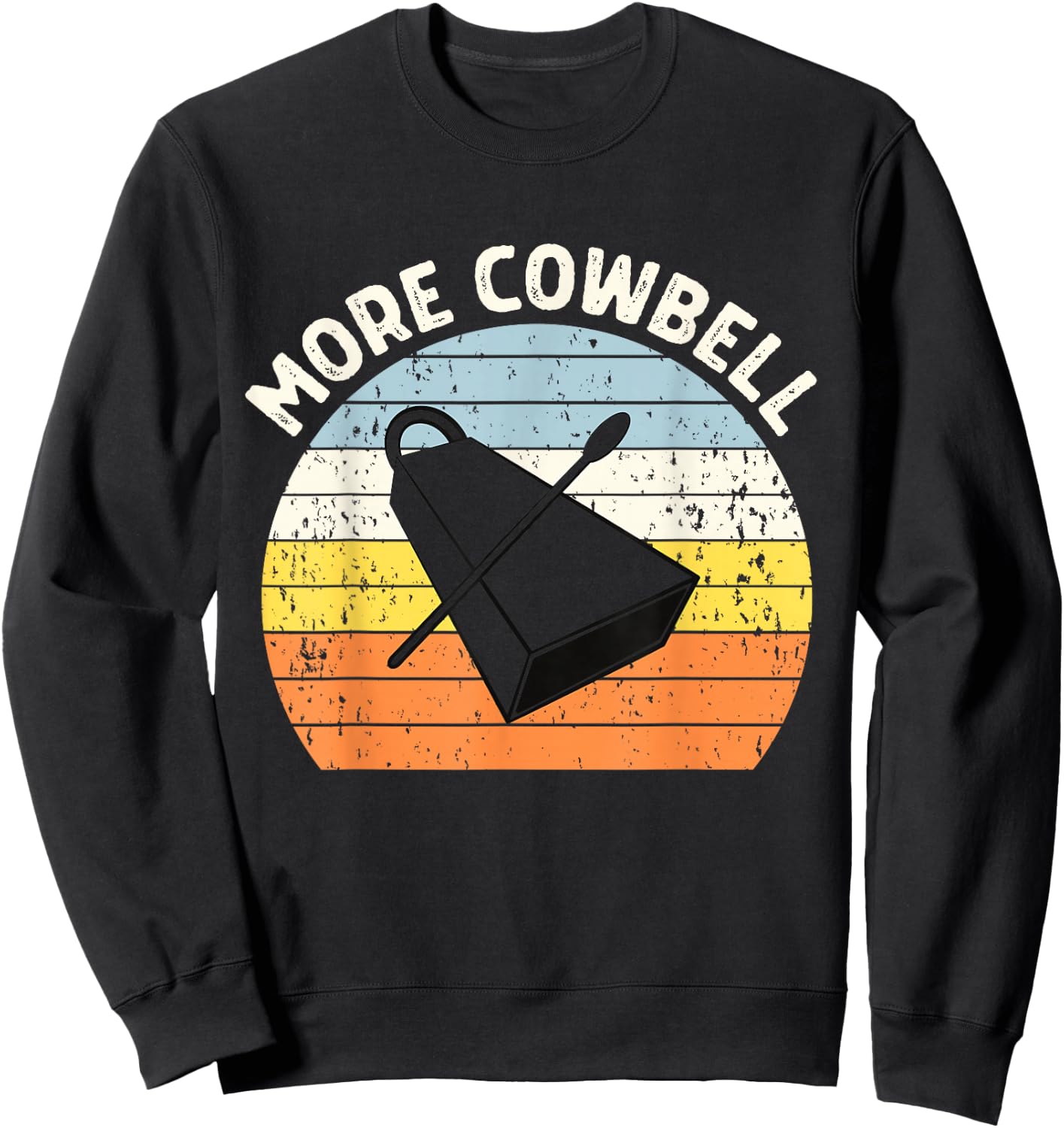 Vintage Sunset More Cowbell Sweatshirt - Sweatshirt | Black