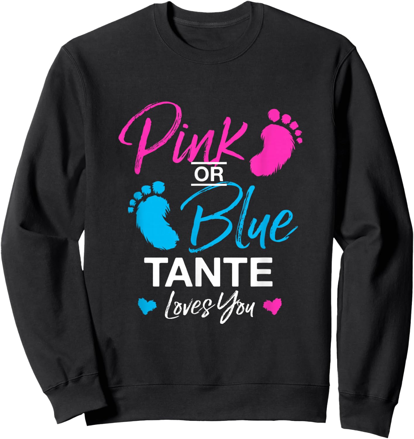 Gender Reveal Tante Babyparty Great-Tante Sweatshirt - Sweatshirt | Black