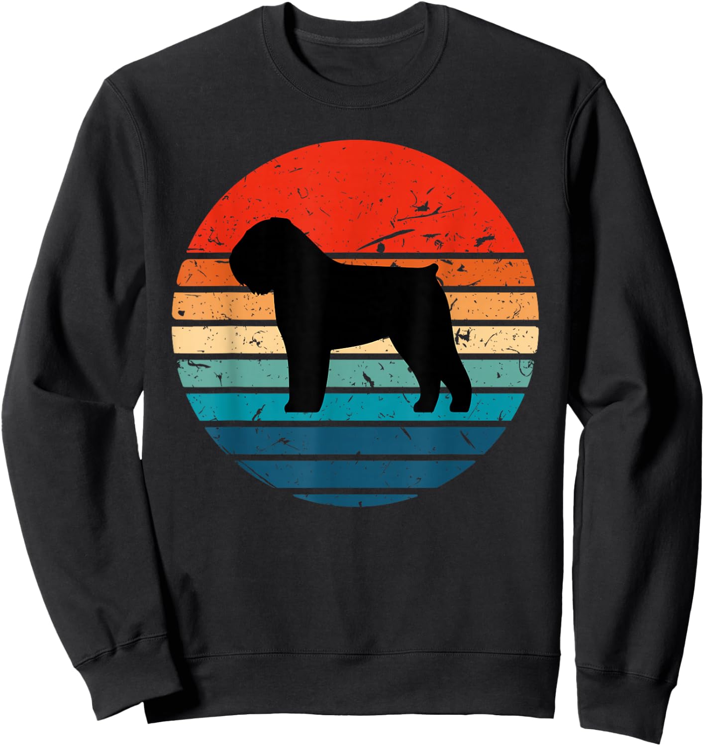 Bouvier des Flandres T Shirt Retro Vintage 70s Sweatshirt - Sweatshirt | Black