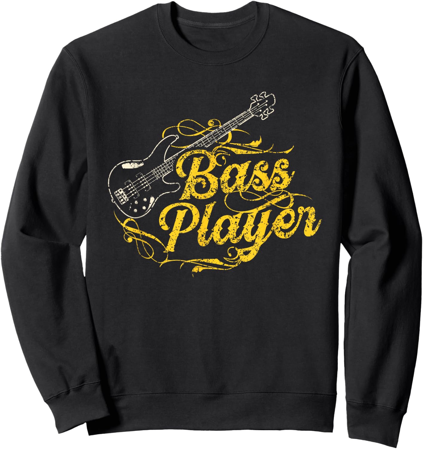 Bassist Music Band Guitar Musician Sweatshirt - Sweatshirt | Black