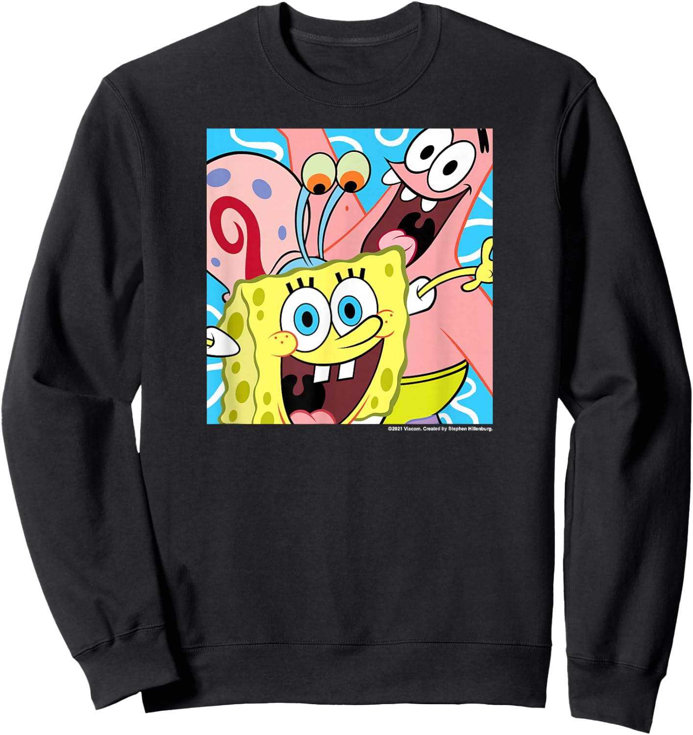 Spongebob Squarepants - Patrick Star and Gary the Snail Sweatshirt - Sweatshirt | Black