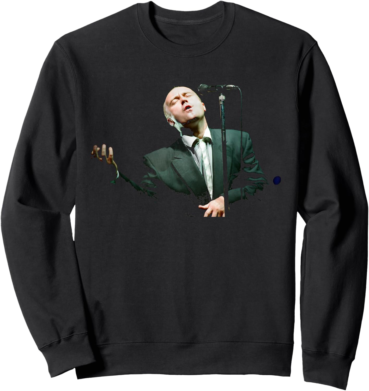 Singer Phil Collins of Genesis Live 1990 Sweatshirt - Sweatshirt | Black