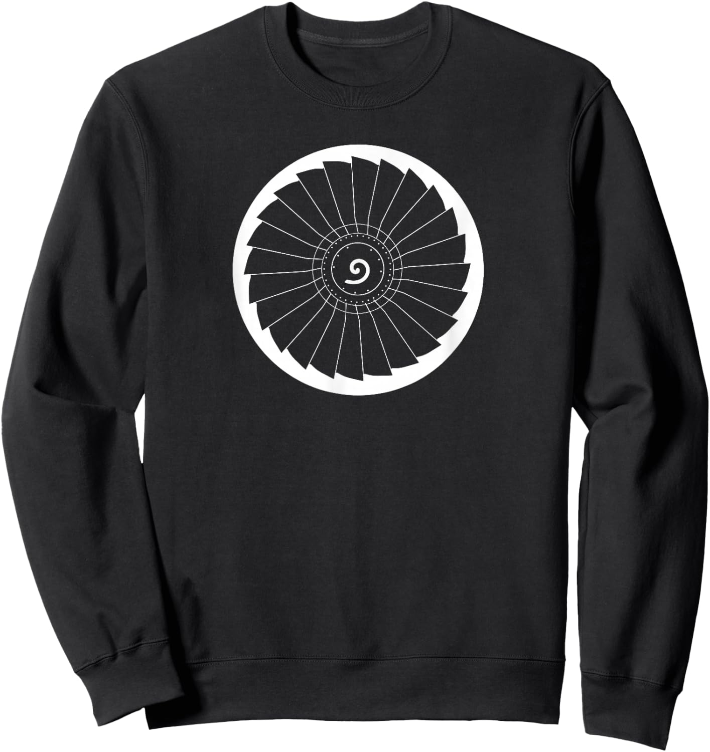 Designed For Flight 737 Turbine Commercial Airliner Pilot , Black, , Short Sleeve, Classic Fit, Small Sweatshirt - Sweatshirt | Black