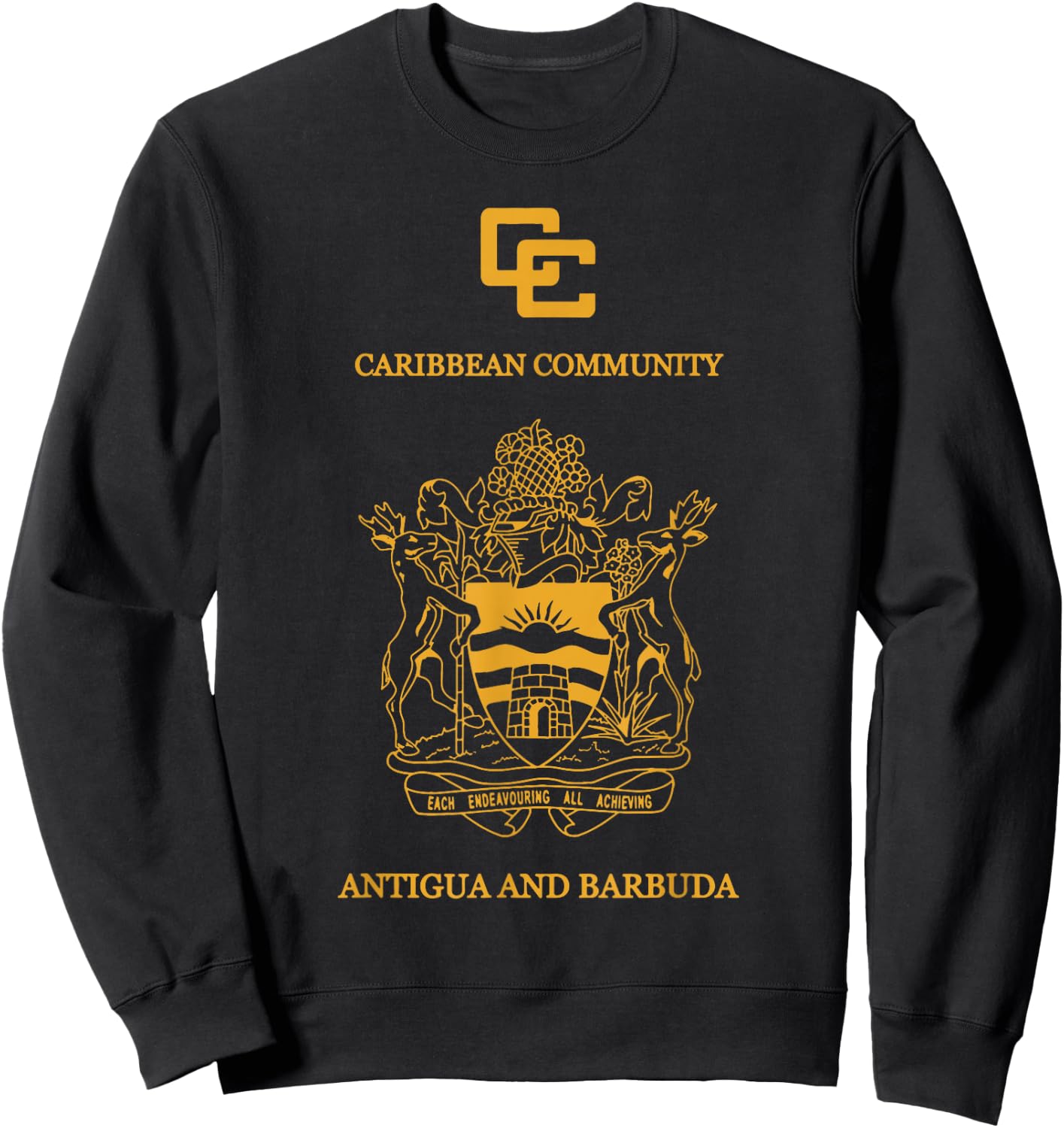 Antigua and Barbuda,Antigua and Barbuda passport. Sweatshirt - Sweatshirt | Black