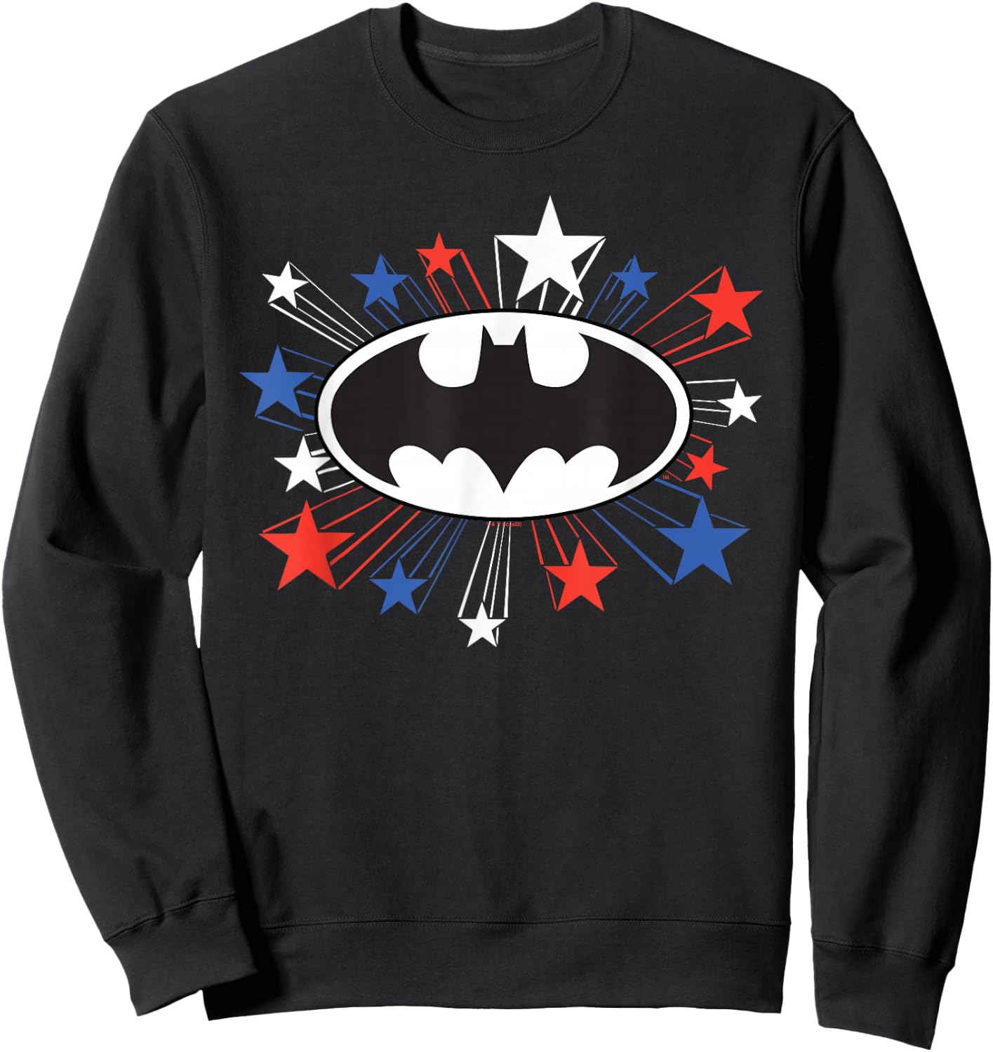 Batman Shooting Stars For 4th Of July Sweatshirt - Sweatshirt | Black