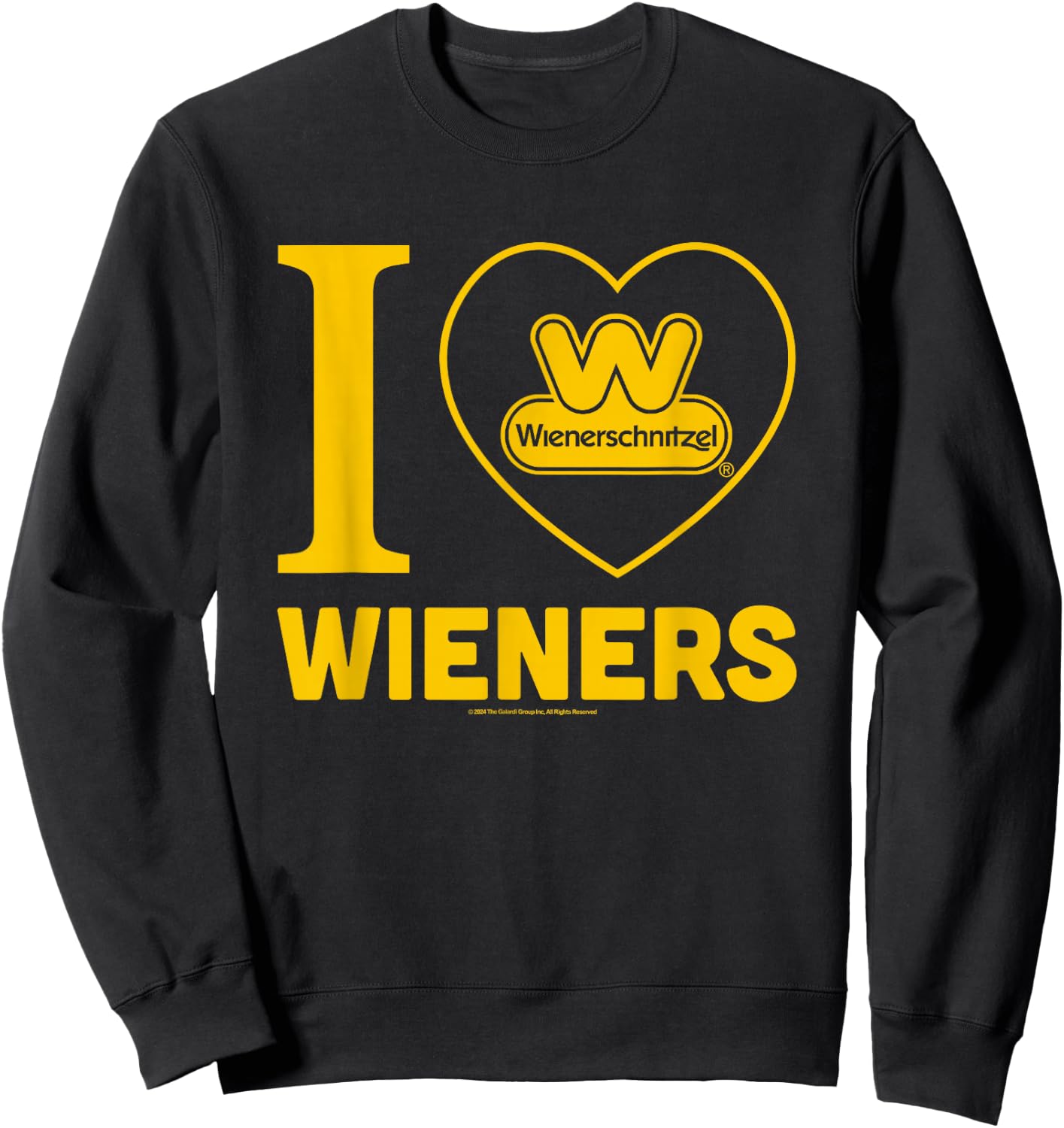 Wienerschnitzel I Love Wieners Big Chest Logo Sweatshirt - Sweatshirt | Black