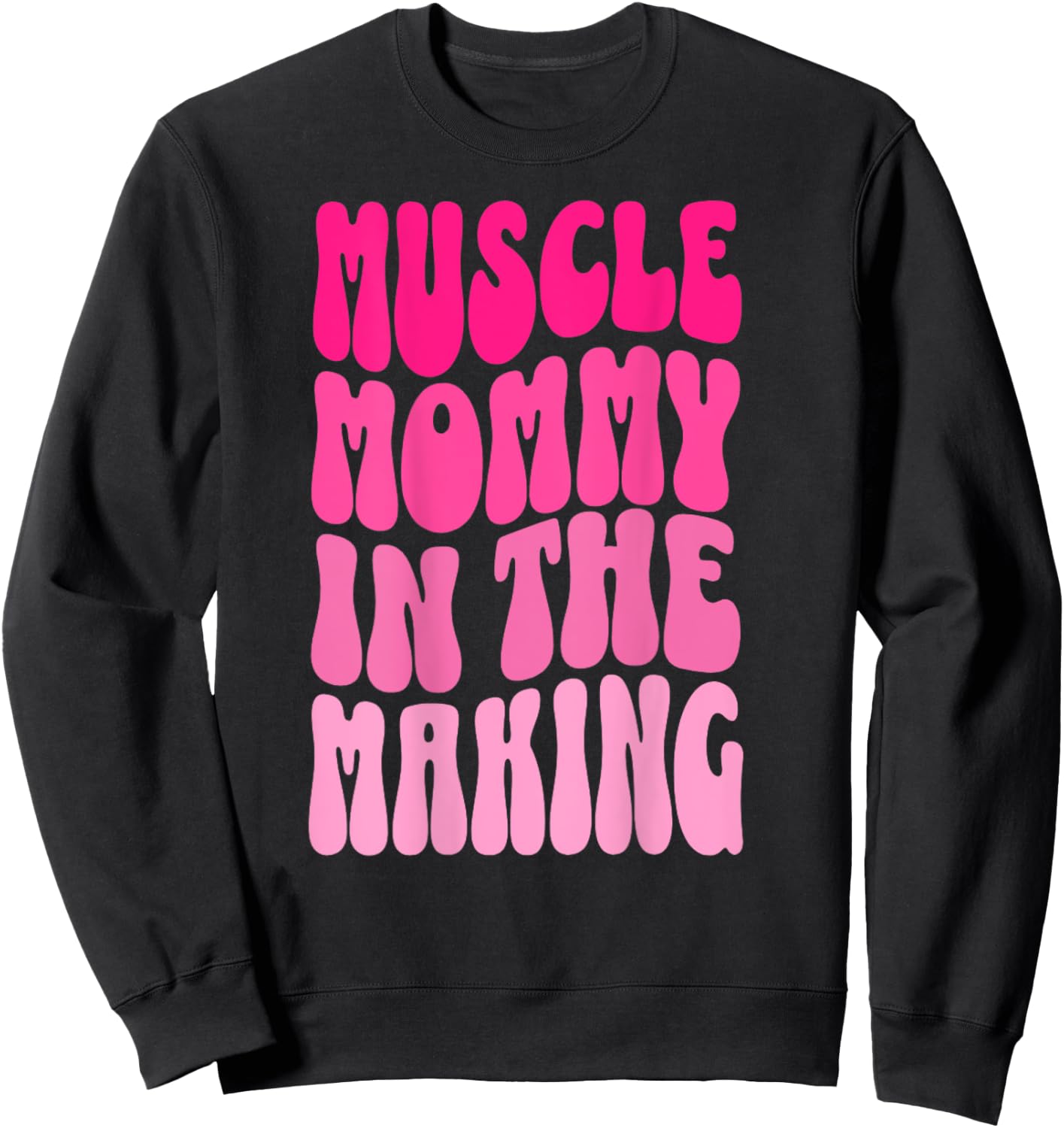 Funny Fitness Gym Pump Muscle Mama In der Herstellung Humour , black Sweatshirt - Sweatshirt | Black