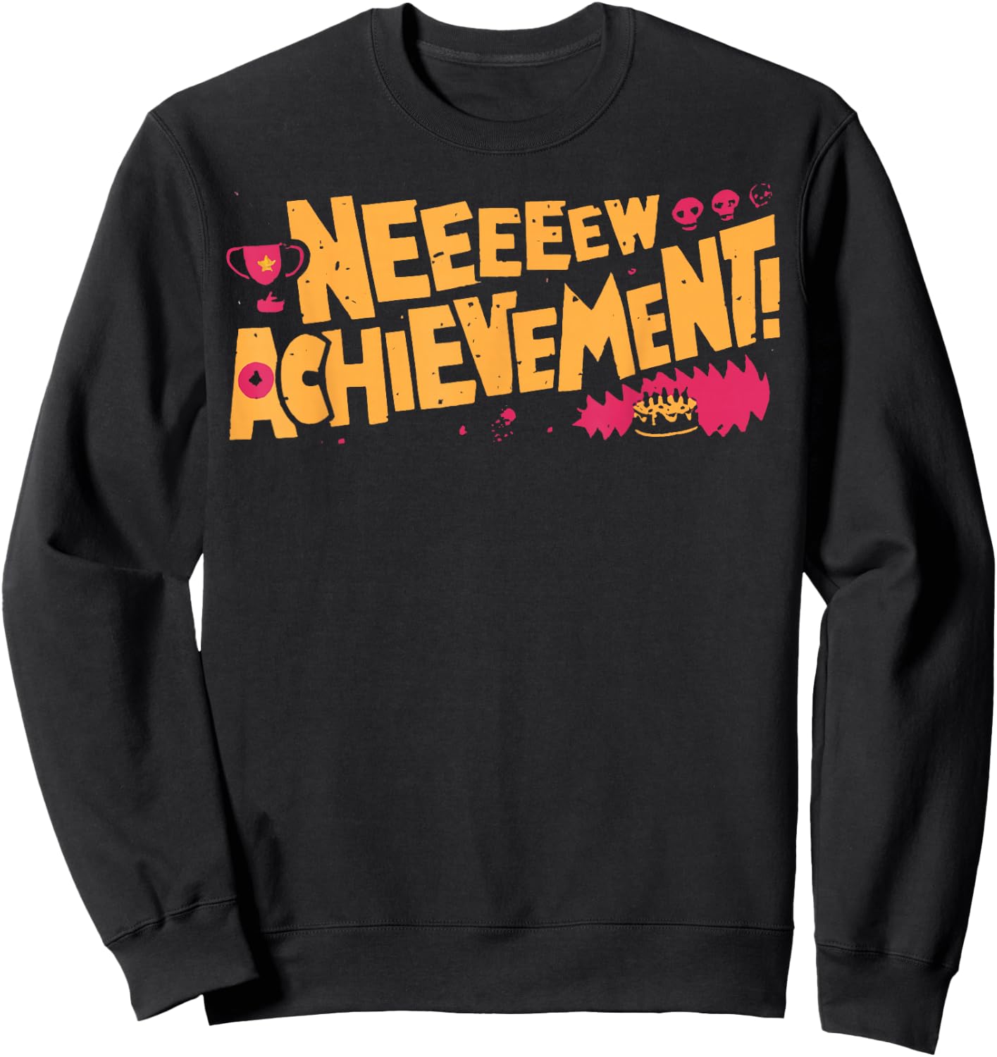 2 Sides Happy Fathers Day Crawler New Achievement Gamer Dad Sweatshirt - Sweatshirt | Black