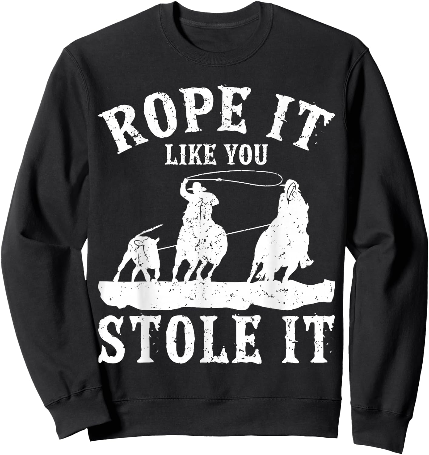 Calf Roping Sweatshirt - Sweatshirt | Black