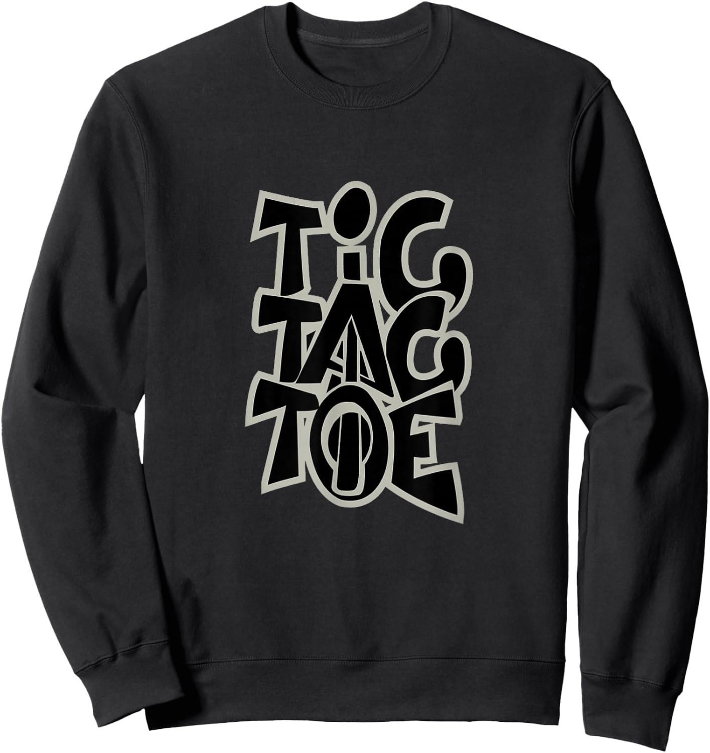 Tic Tac Toe - Men - - Black - S - Short Sleeve - Classic - Casual - Everyday / Leisure - Cotton, Polyester - - Double Stitched Hem - Classic Fit Sweatshirt - Sweatshirt | Black