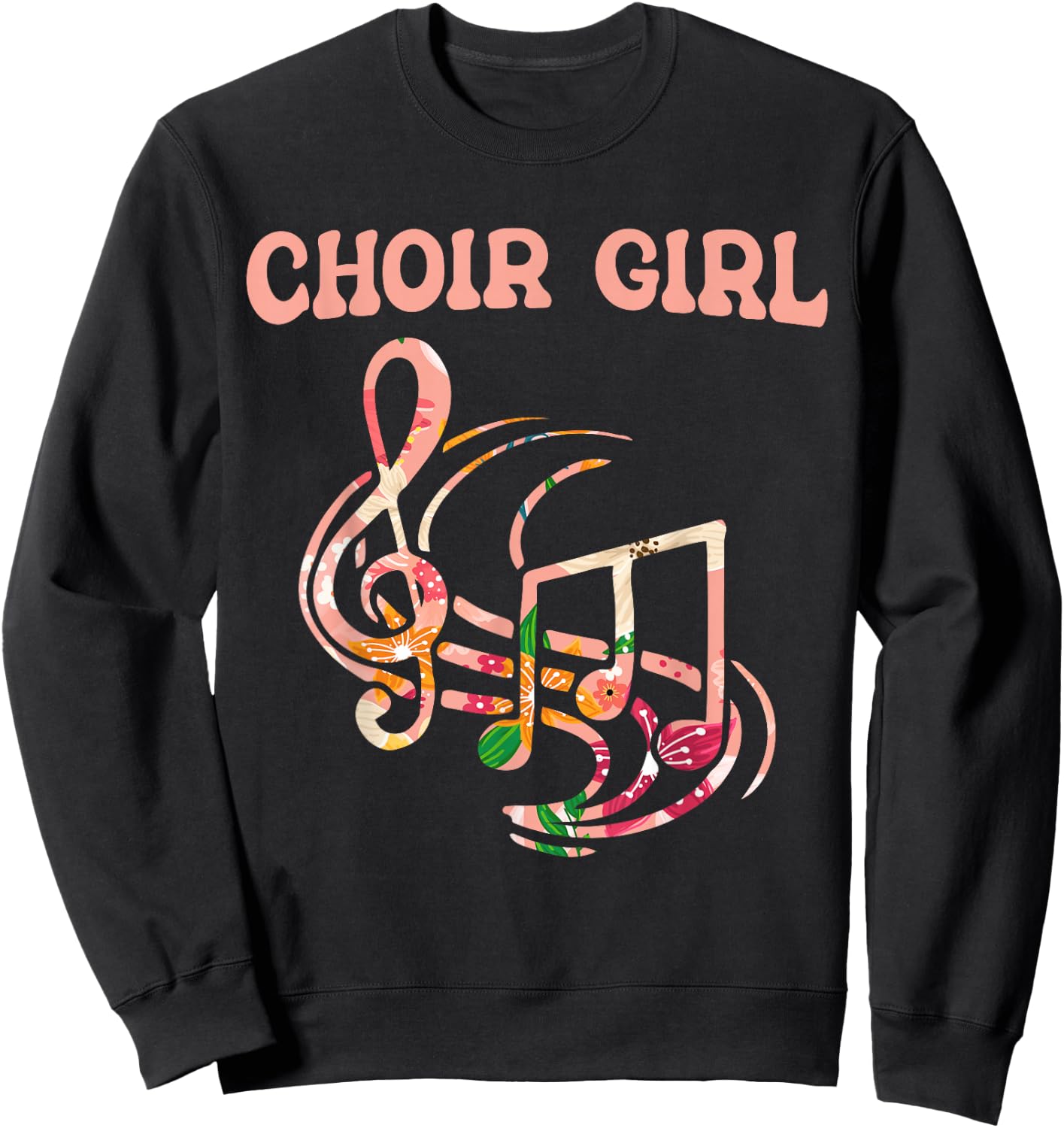 Choir Girl Singing Choir Rehearsal Choir Singer Choir Sweatshirt - Sweatshirt | Black