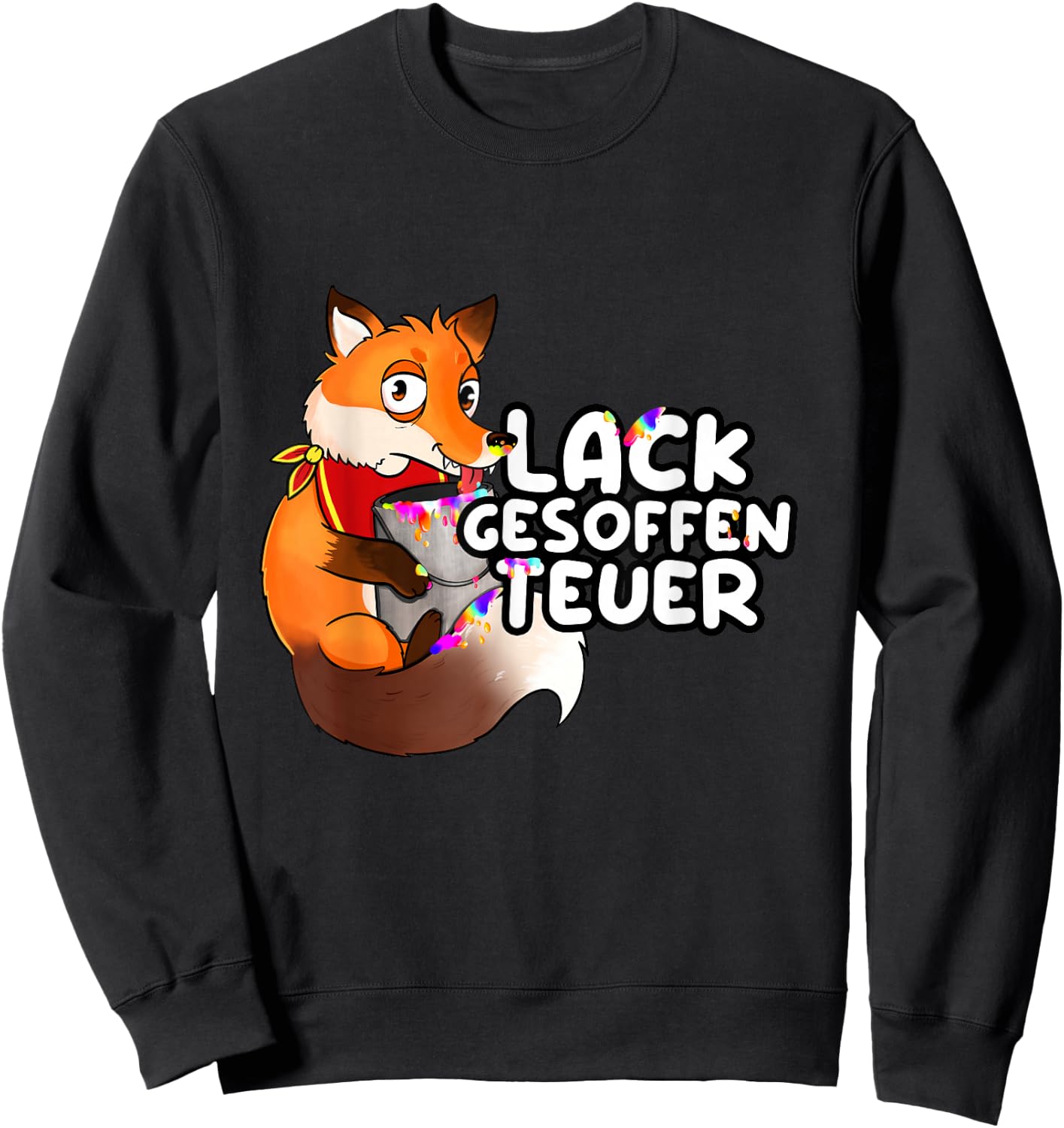 Held der Steine Lackgesoffen Teuer , black Sweatshirt - Sweatshirt | Black