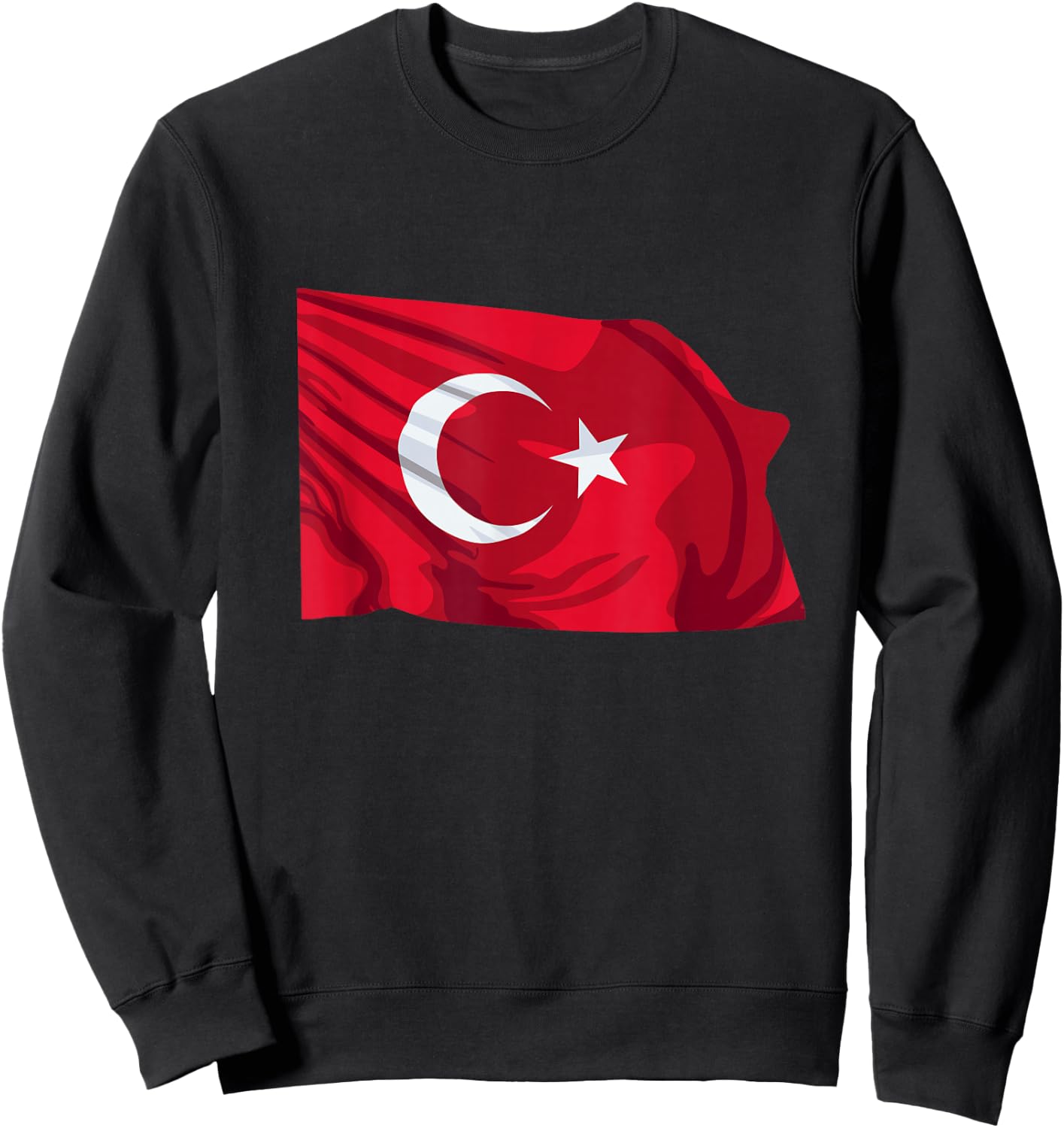 Nationalflagge der Türkei Sweatshirt - Sweatshirt | Black