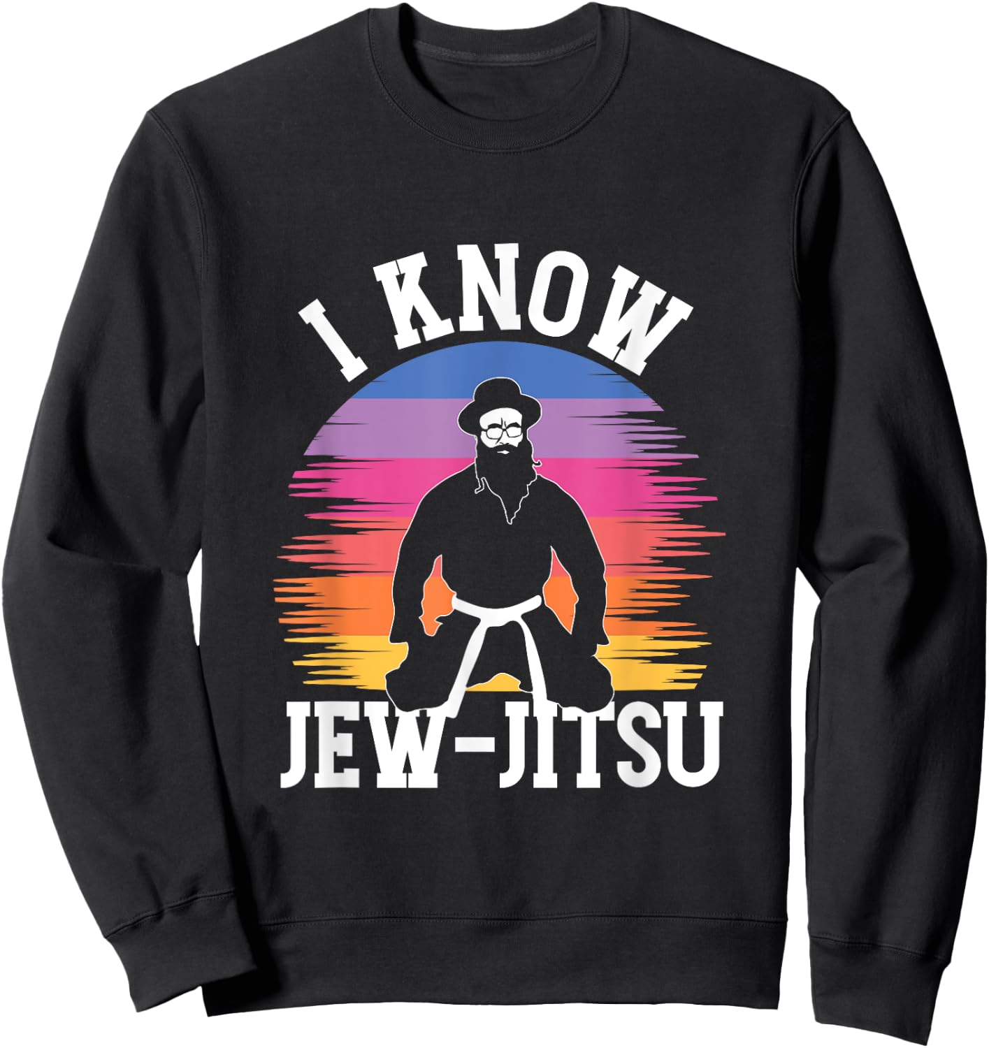 Funny I Know Jew-Jitsu | Jüdisches Judentum | Hebräisch Israel Sweatshirt - Sweatshirt | Black
