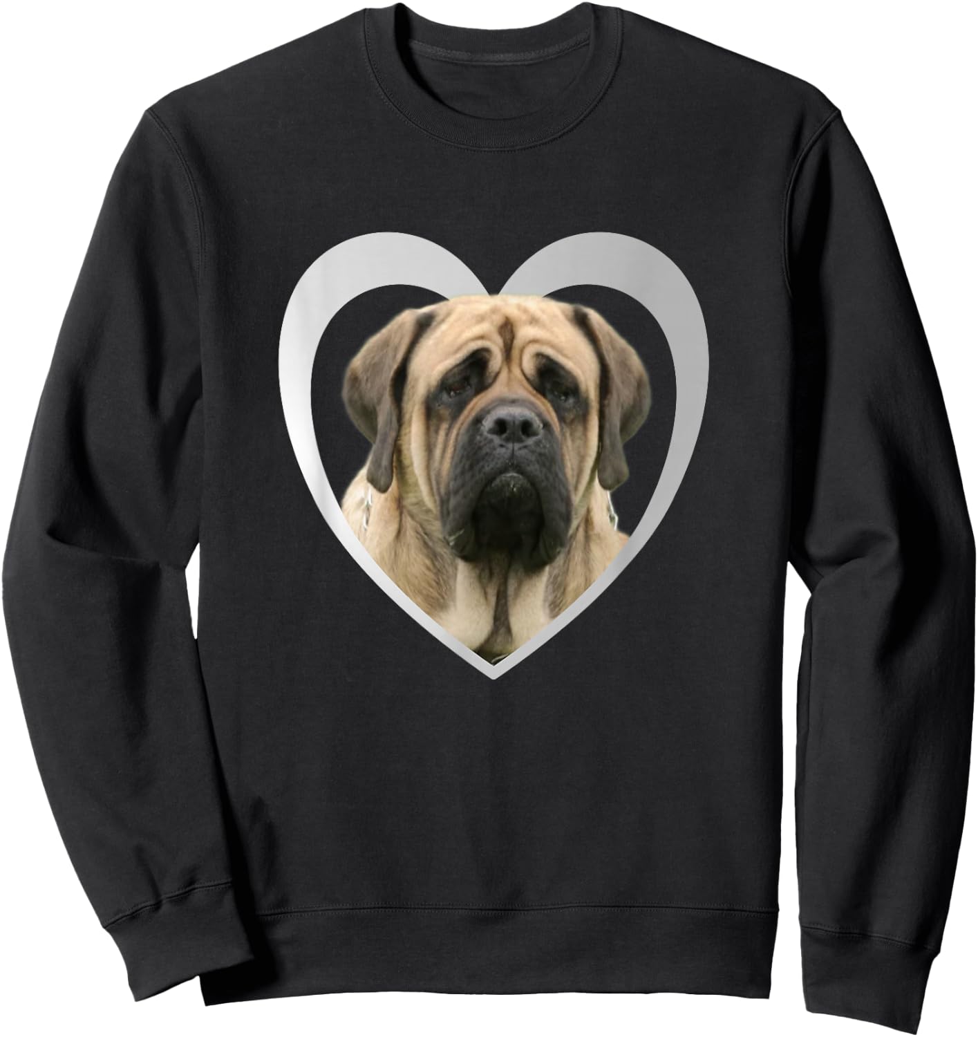 English Mastiff - Dog Heart Lover - English Mastiff Sweatshirt - Sweatshirt | Black