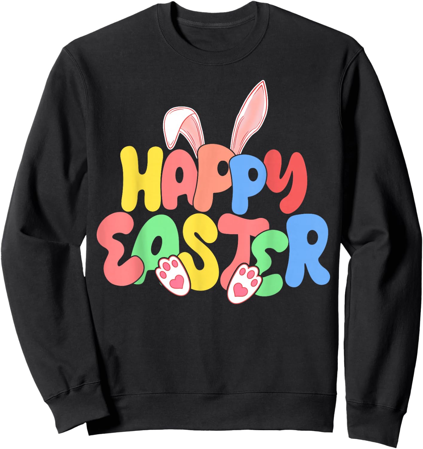 Happy Easter, Family Group, Easter Bunny, Egg Hunting Squad Sweatshirt - Sweatshirt | Black