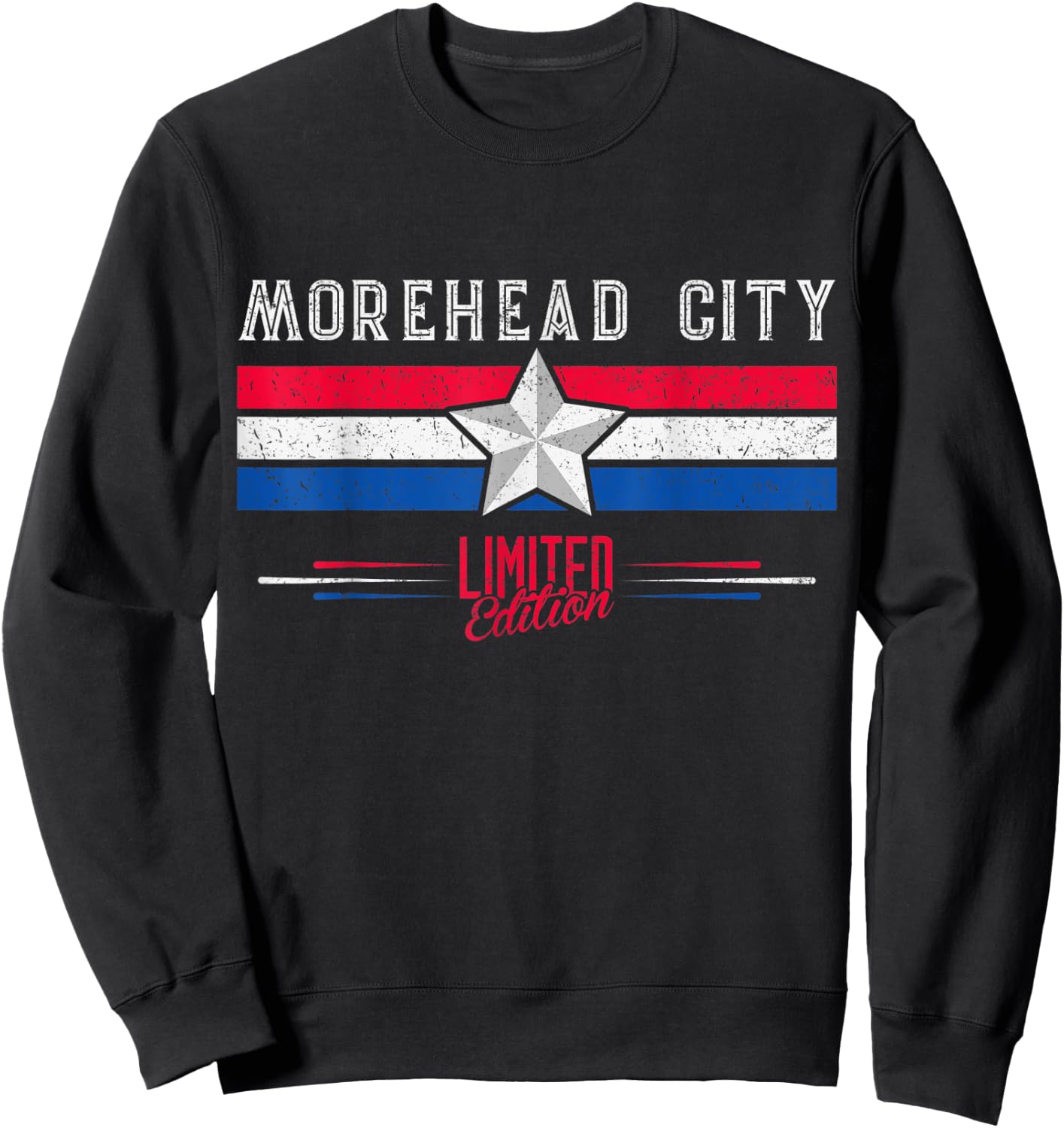 Morehead City Retro Vintage Shirt Gift Women Men Kid Sweatshirt - Sweatshirt | Black