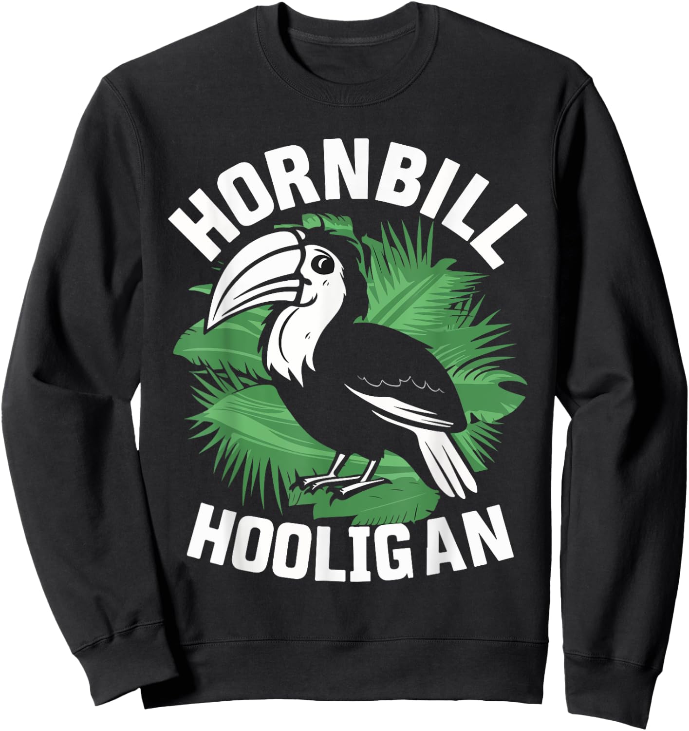 Hornbill Bird Watcher Sweatshirt - Sweatshirt | Black