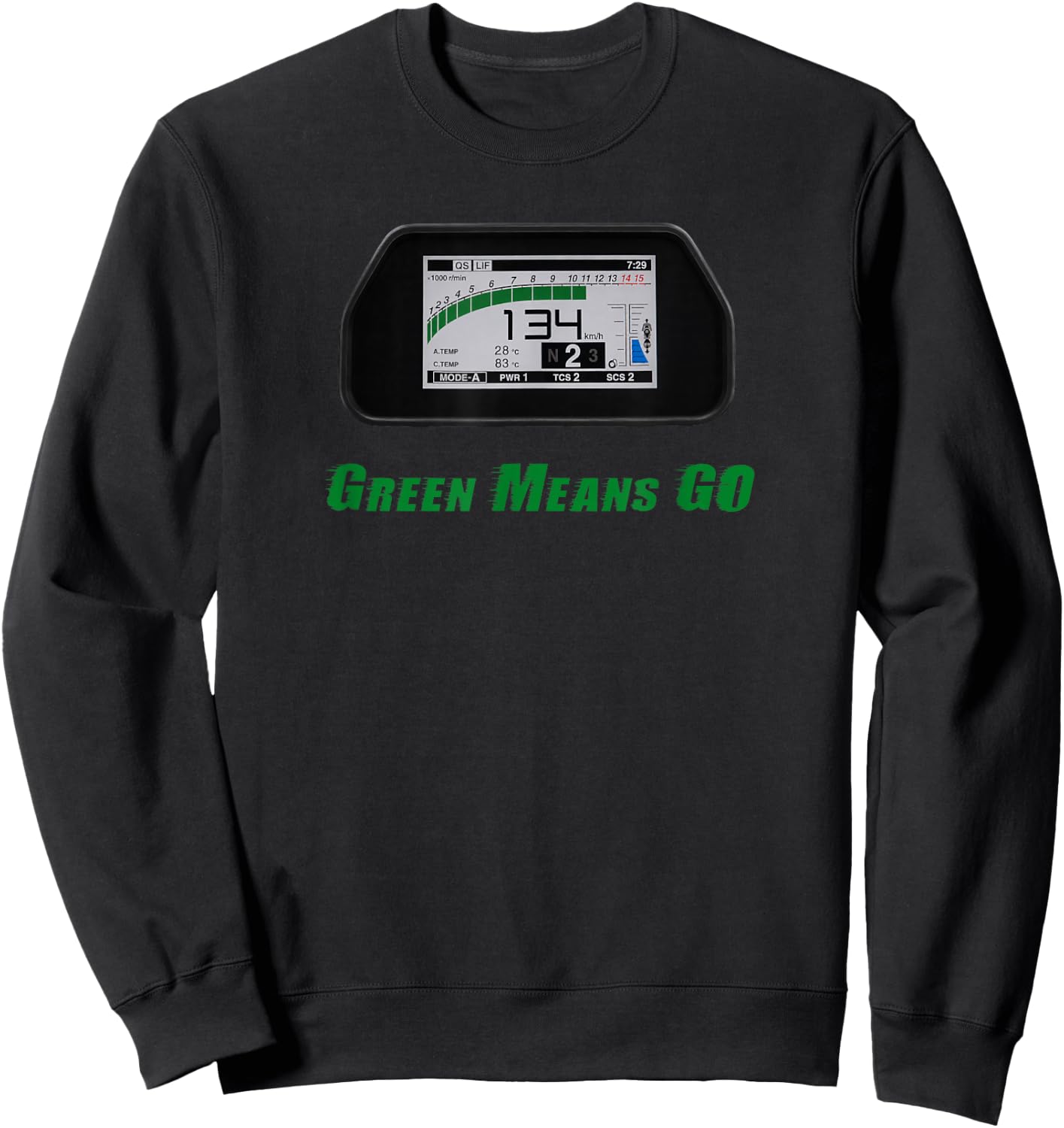 Fun Motorcycle Sweatshirt - Sweatshirt | Black