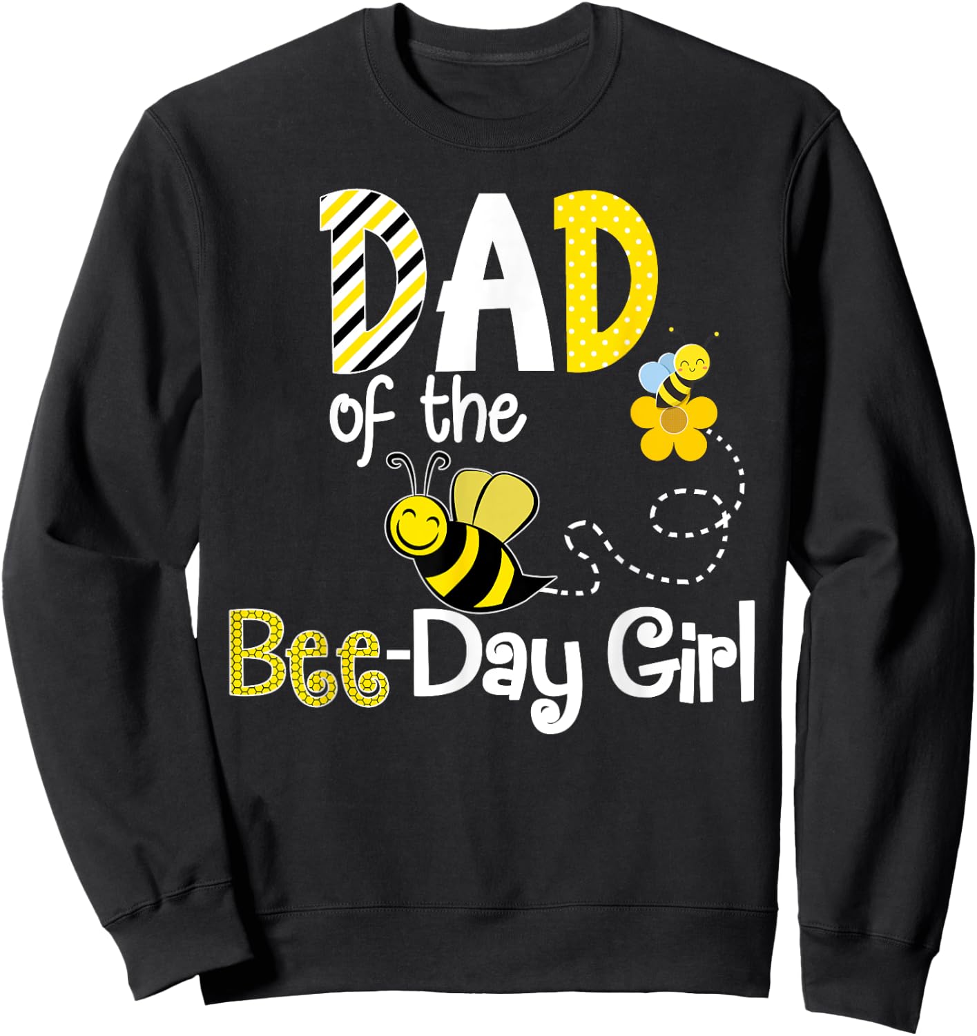 Bee Birthday Matching Shirt Hive Party Theme Sweatshirt - Sweatshirt | Black
