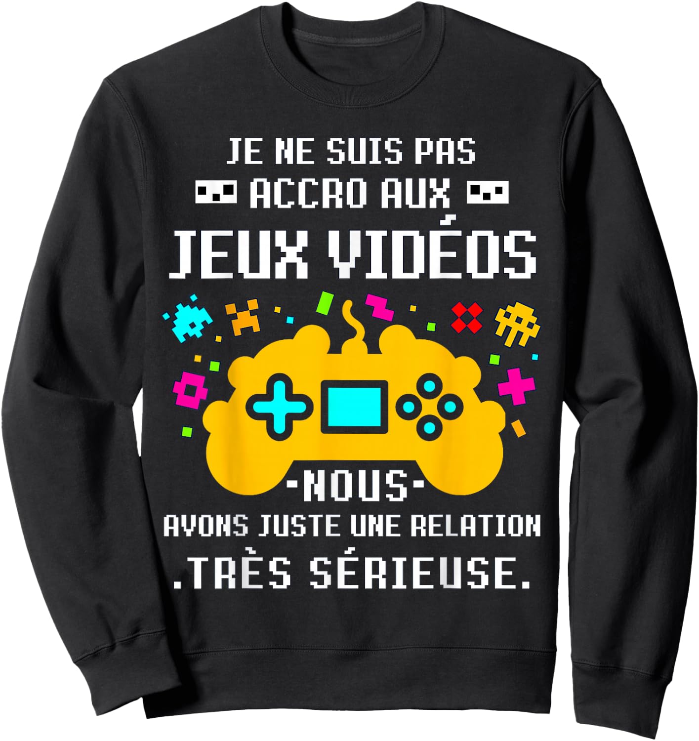 Gift Teen Gamer Christmas Video Games Humor Geek Teen Boy , Black, S Sweatshirt - Sweatshirt | Black