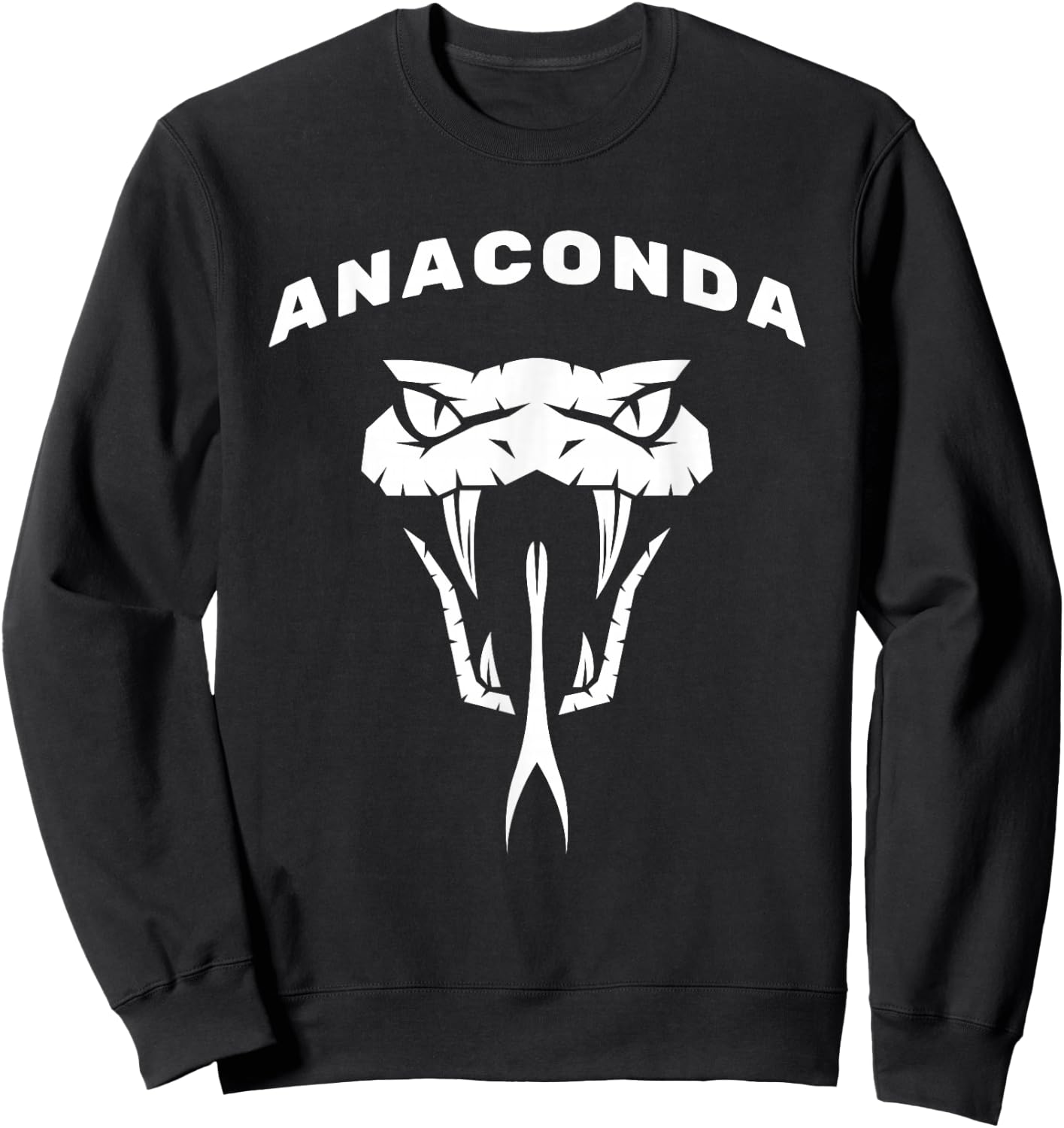 Anaconda, Snake Reptile Constrictors Boas Anacondas Sweatshirt - Sweatshirt | Black