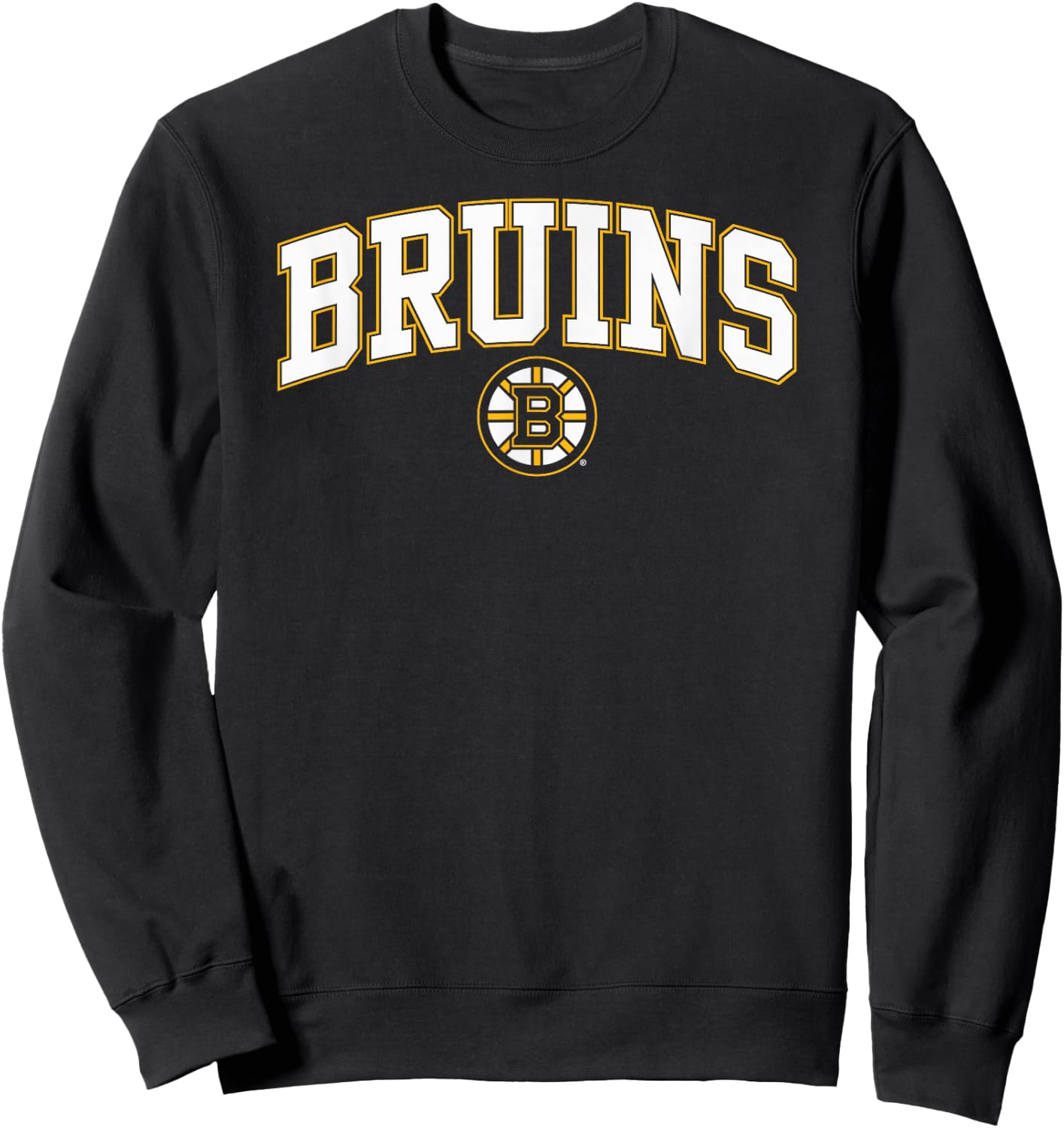 Boston Bruins Arch Over Black Officially Licensed Sweatshirt - Sweatshirt | Black