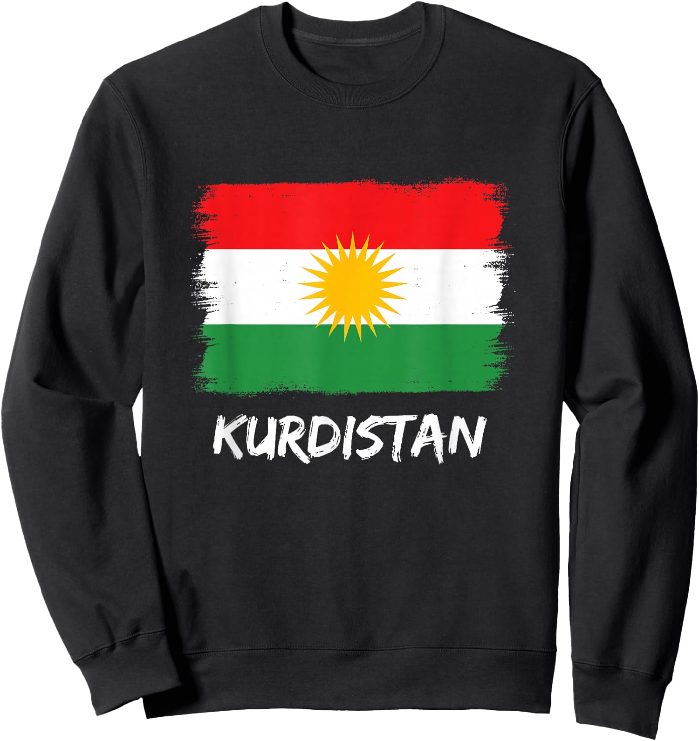 Kurdistan Flag , black Sweatshirt - Sweatshirt | Black