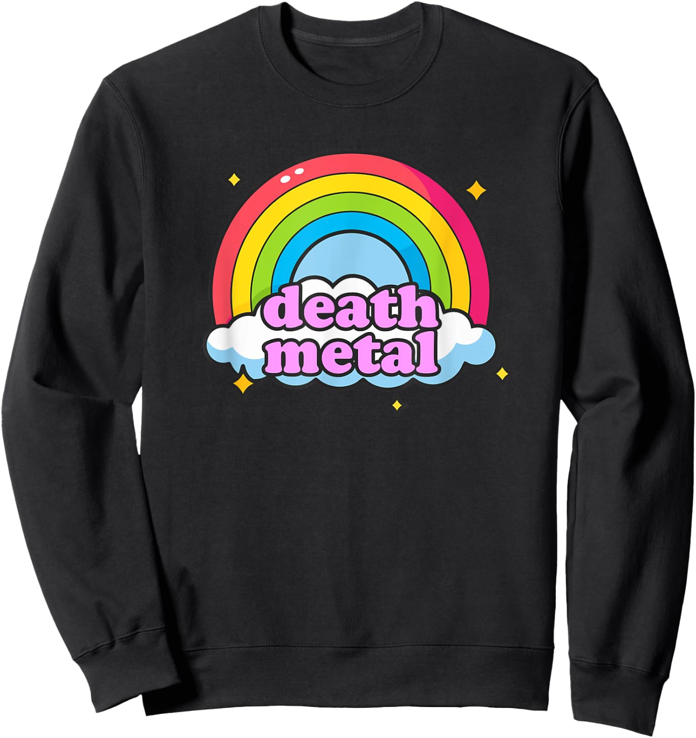 Pink Death Metal - Rainbow Friendly Sweatshirt - Sweatshirt | Black