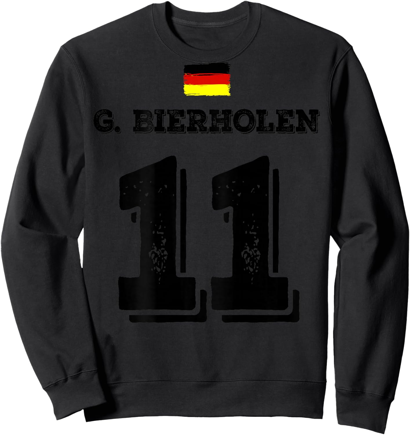 Deutsche Namen Fußball Deutschland Sauf Trikot Sweatshirt - Sweatshirt | Black