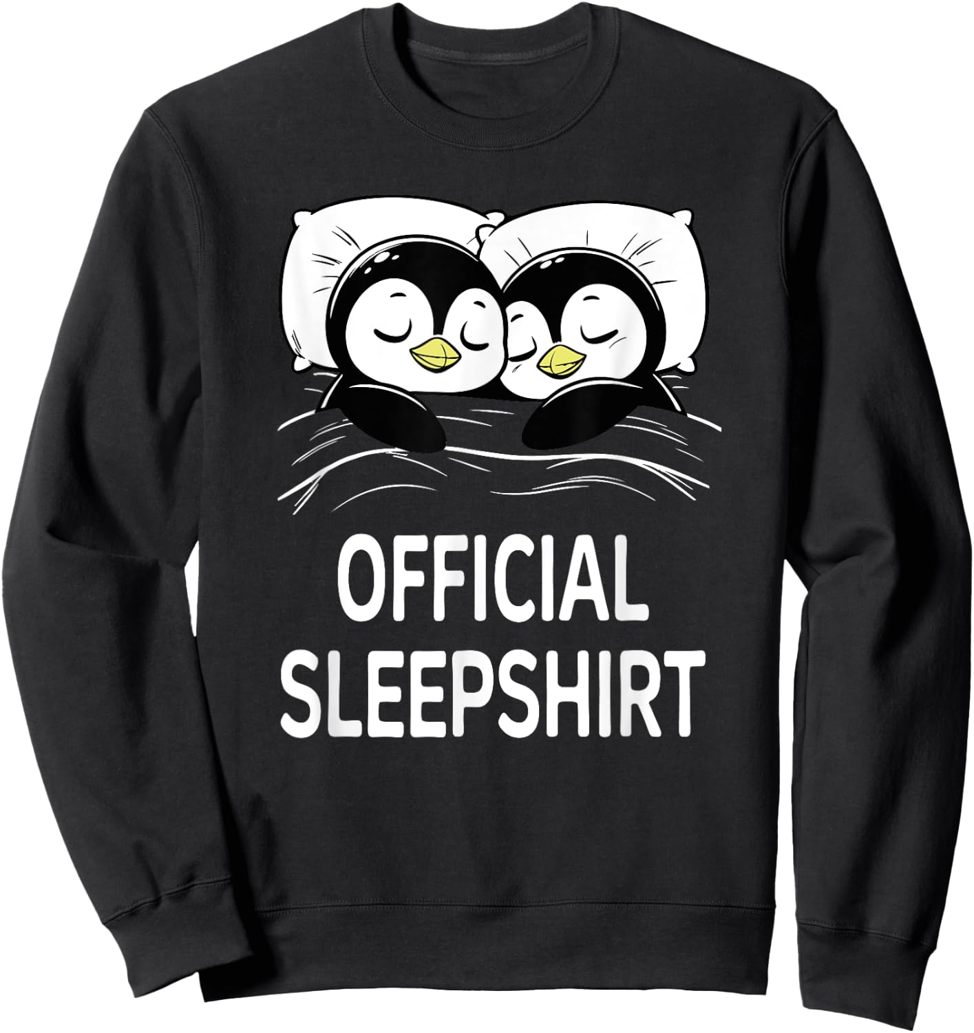 Official Sleepshirt Penguin Pyjama Sweatshirt - Sweatshirt | Black