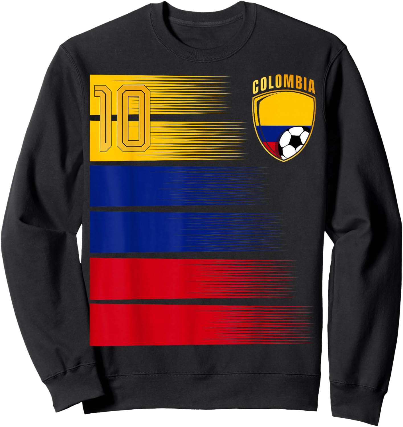 Colombia Flag Colombian Pride Lovers Sweatshirt - Sweatshirt | Black