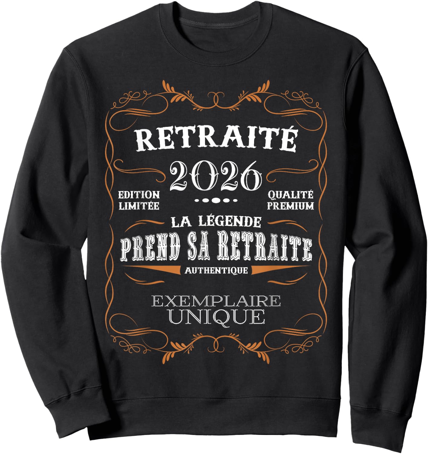 La Légende Takes Her Retirement - Funny Retirement 2026 Sweatshirt - Sweatshirt | Black
